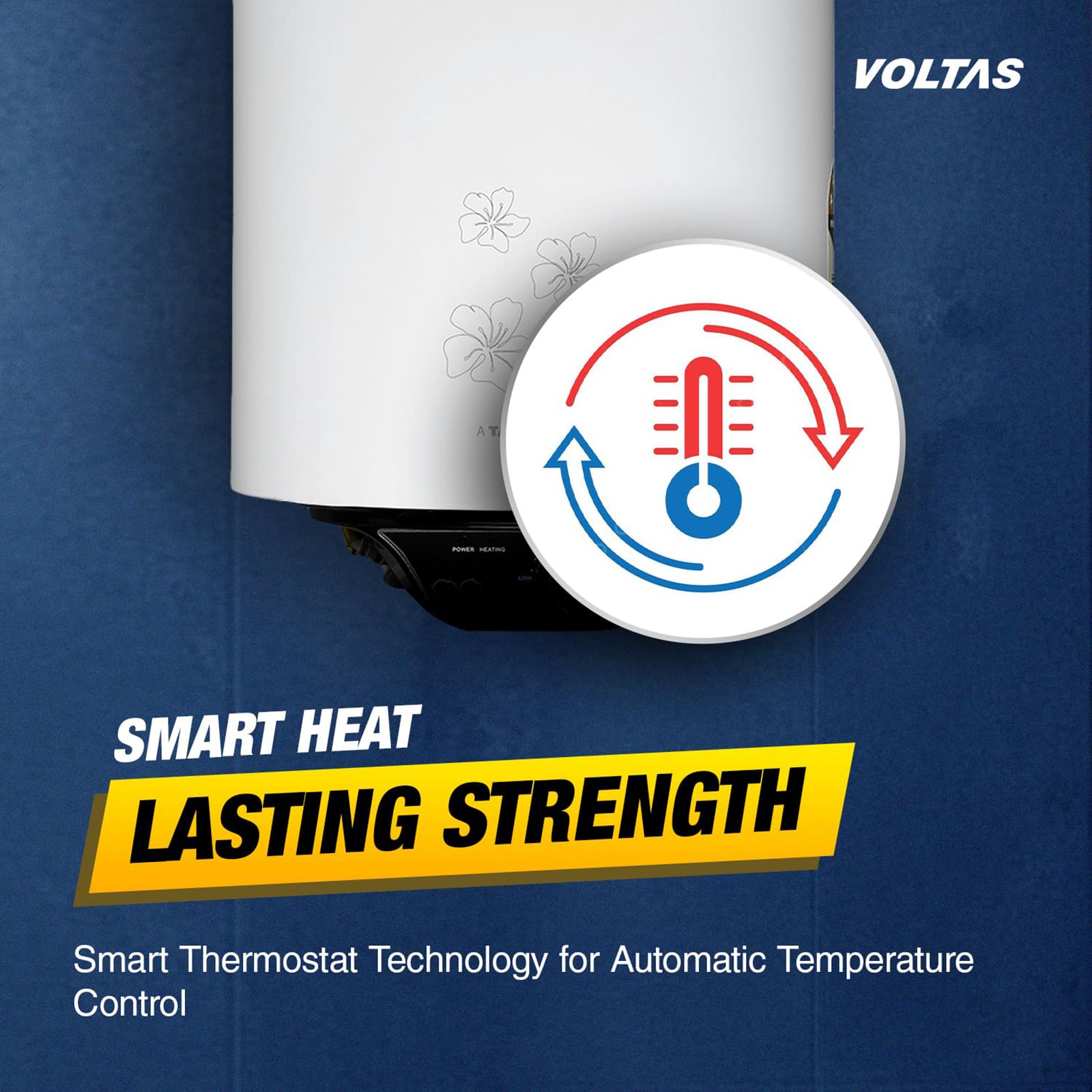 VOLTAS Aqua M 10 Litre 5 Star Vertical Storage Geyser with Quartzline Coating (Grey) VOLTAS Aqua M 10 Litre 5 Star Vertical Storage Geyser with Quartzline Coating (Grey)_7