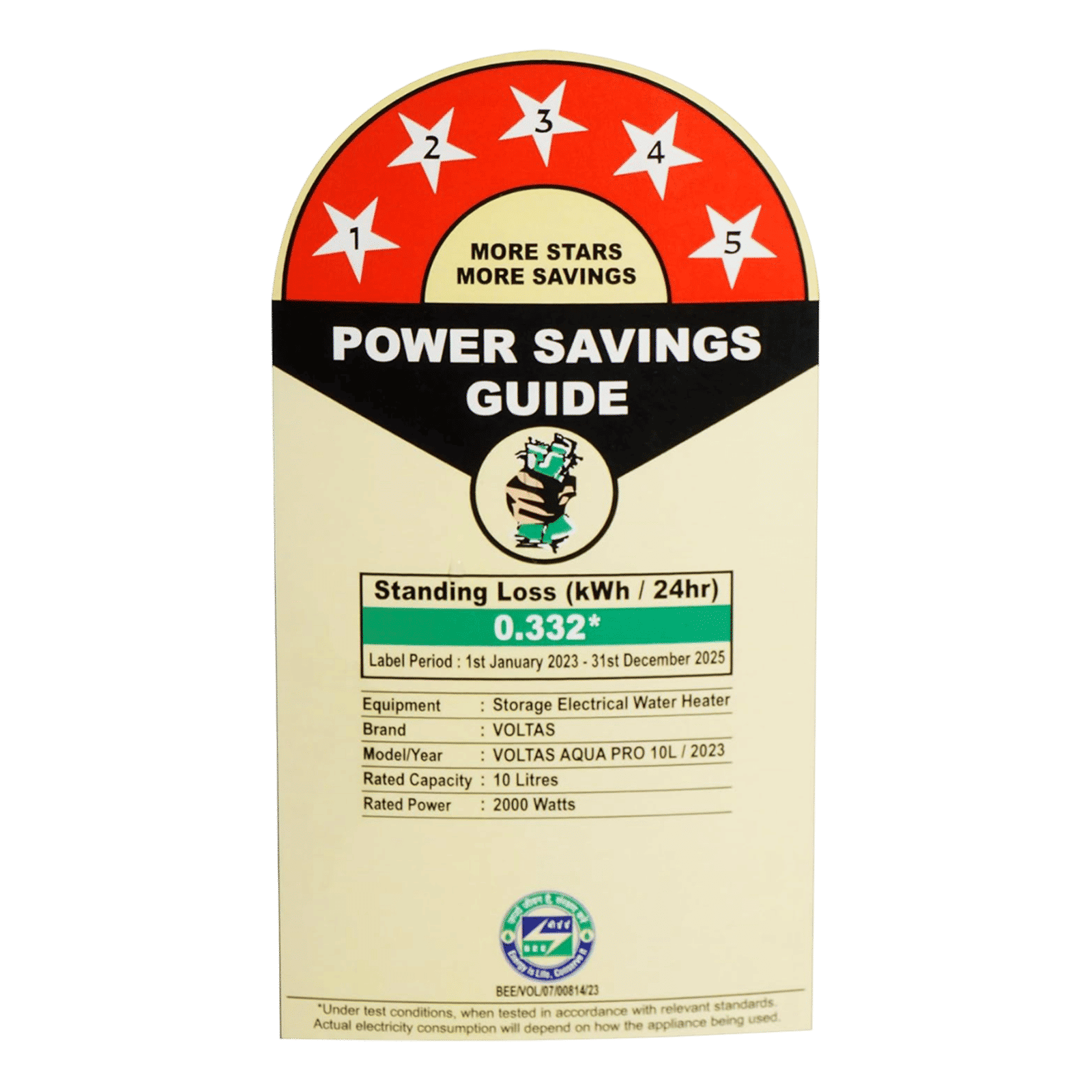 VOLTAS Aqua Pro 10 Litre 5 Star Vertical Storage Geyser with 6 Level Safety Feature (Grey) VOLTAS Aqua Pro 10 Litre 5 Star Vertical Storage Geyser with 6 Level Safety Feature (Grey)_7