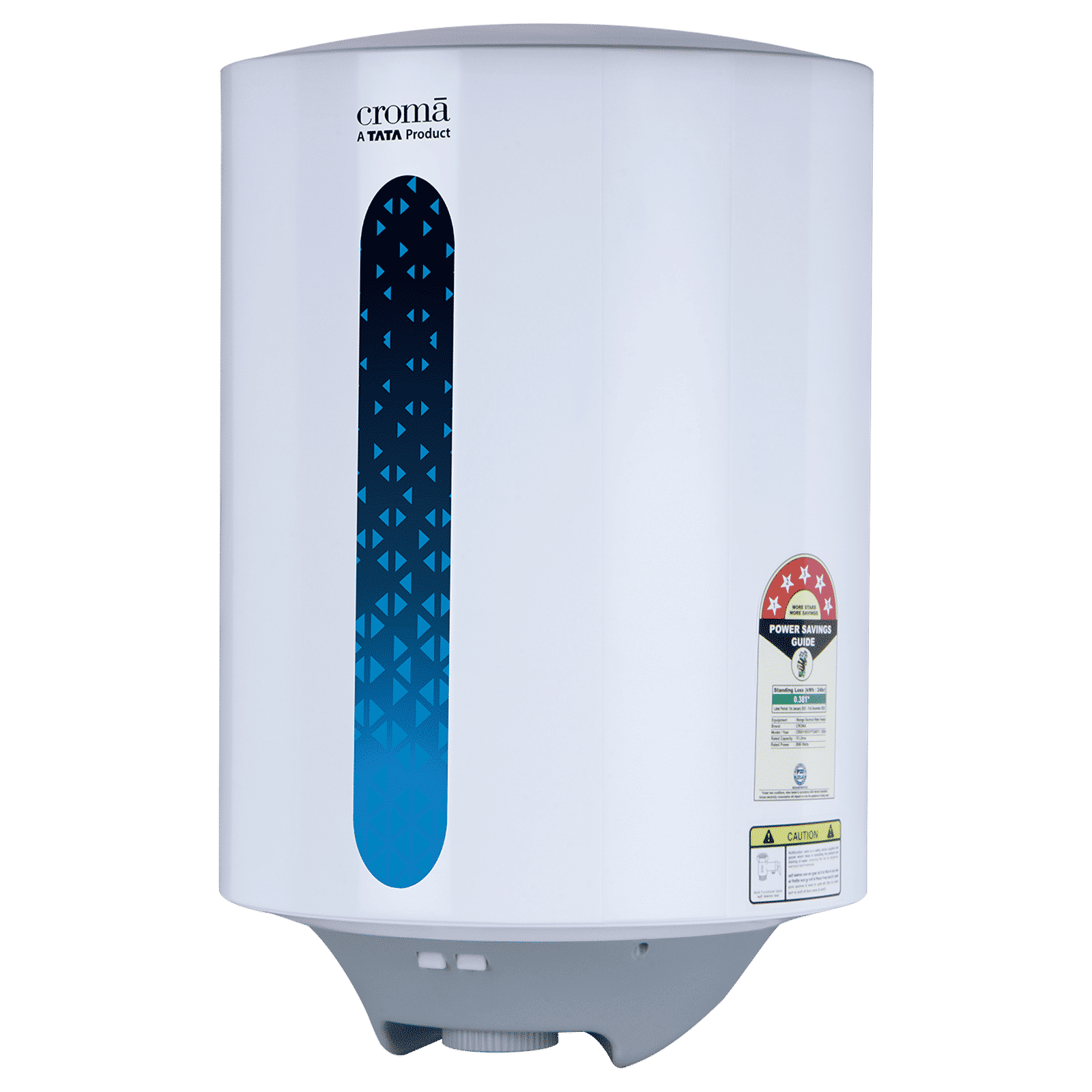 Croma AV5111 15 Litres 5 Star Vertical Storage Geyser with Temperature Control Knob (White)_5