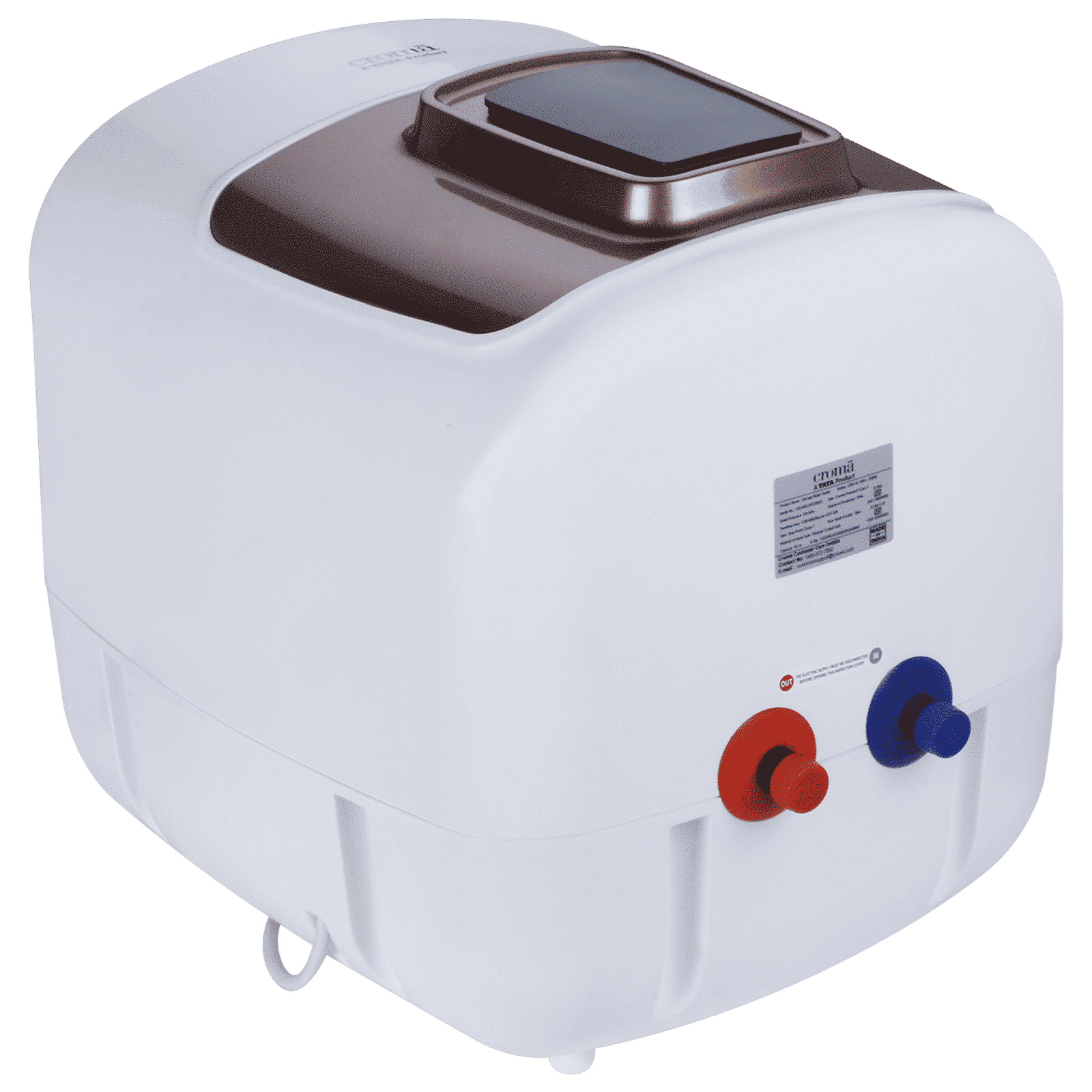 Croma AV5113 15 Litres 5 Star Vertical Storage Geyser with LED Display (White)_17