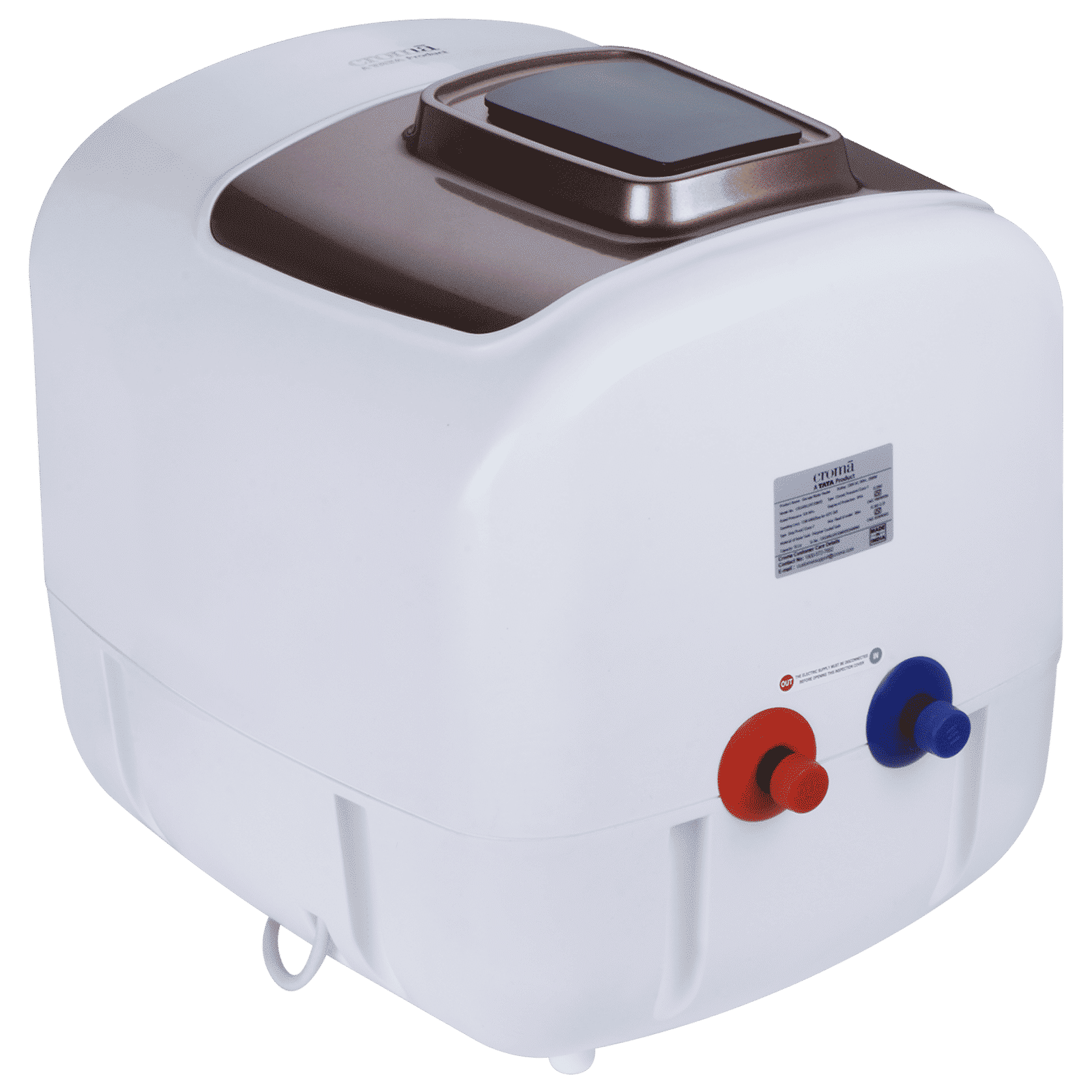 Croma AV5113 15 Litres 5 Star Vertical Storage Geyser with LED Display (White)_7