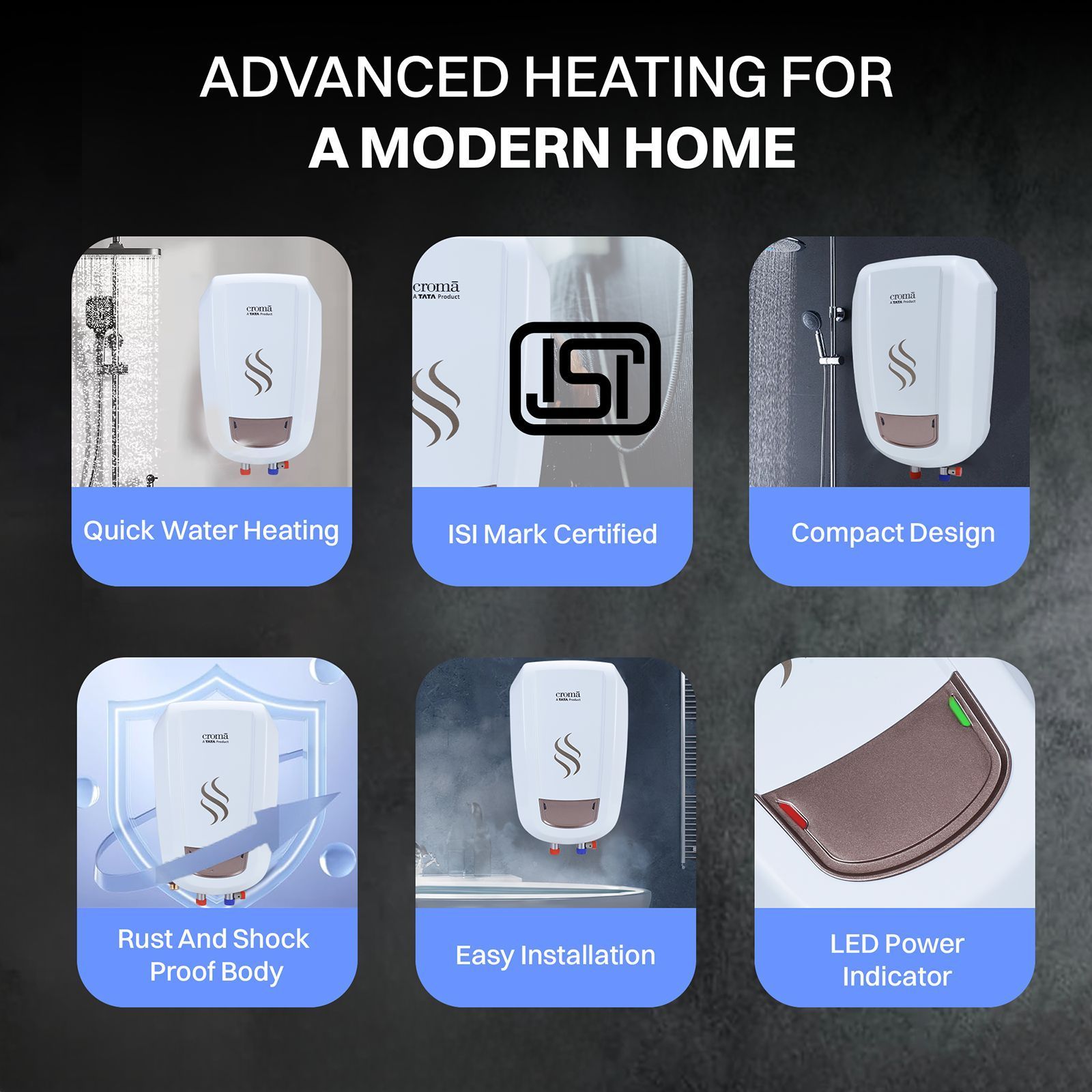 Croma AV4315 3 Litres Instant Geyser with Rustproof Design (White)_10