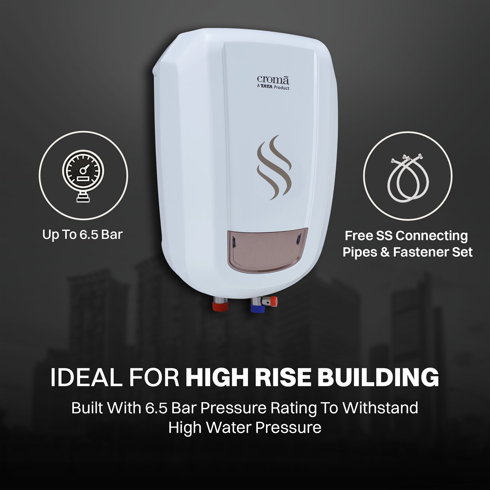 Croma AV4315 3 Litres Instant Geyser with Rustproof Design (White)_13