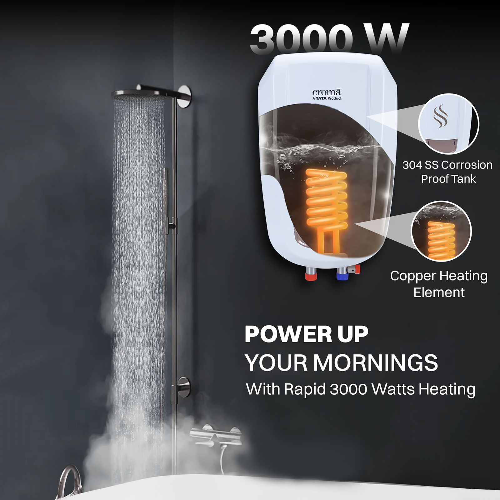 Croma 5 Litre Instant Geyser with Efficient Thermostat (2025 Model, White)_12