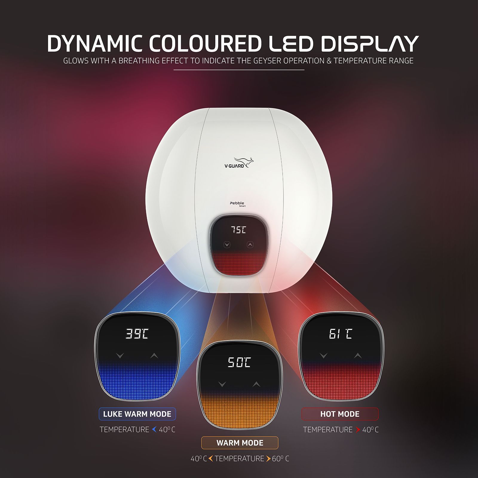 V-Guard Pebble Smart 15 Litre 5 Star Vertical Smart Geyser with Alexa & Google Assistant Compatibility (White)_6