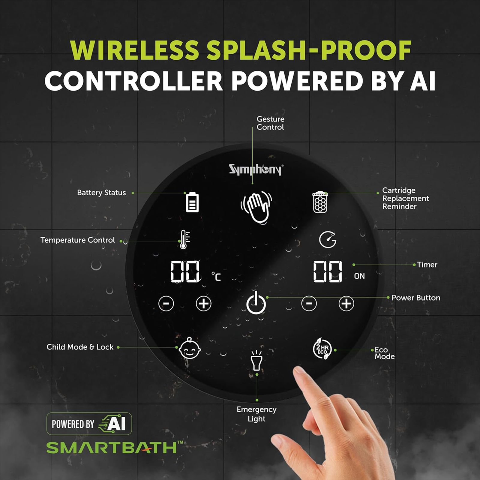 Symphony SPA 15 Litre 5 Star Vertical Storage Geyser with PUROPOD 9-Layer Advanced Water Filtration Technology (White & Grey) Symphony SPA 15 Litre 5 Star Vertical Storage Geyser with PUROPOD 9-Layer Advanced Water Filtration Technology (White & Grey)_7