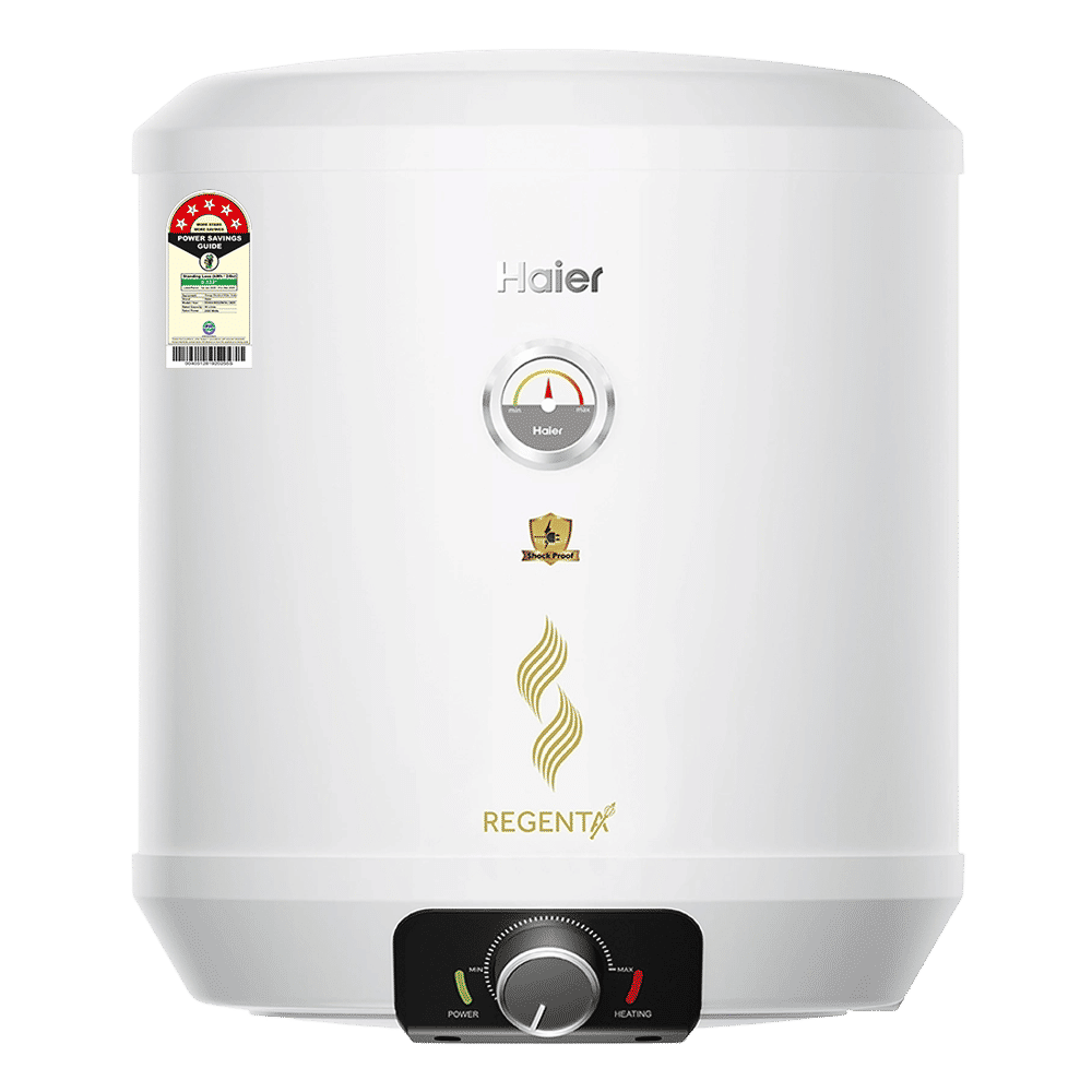 Haier REGENTA 10 Litre 5 Star Vertical Storage Geyser with RSC Technology (White) Haier REGENTA 10 Litre 5 Star Vertical Storage Geyser with RSC Technology (White)_1
