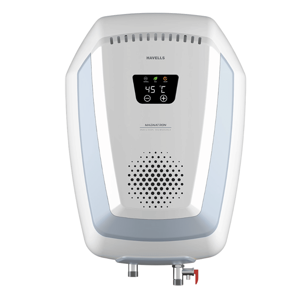 HAVELLS Magnatron 15 Litre 4 Star Vertical Storage Geyser with Revolutionary Induction Heat Transfer Technology (White & Blue)_1