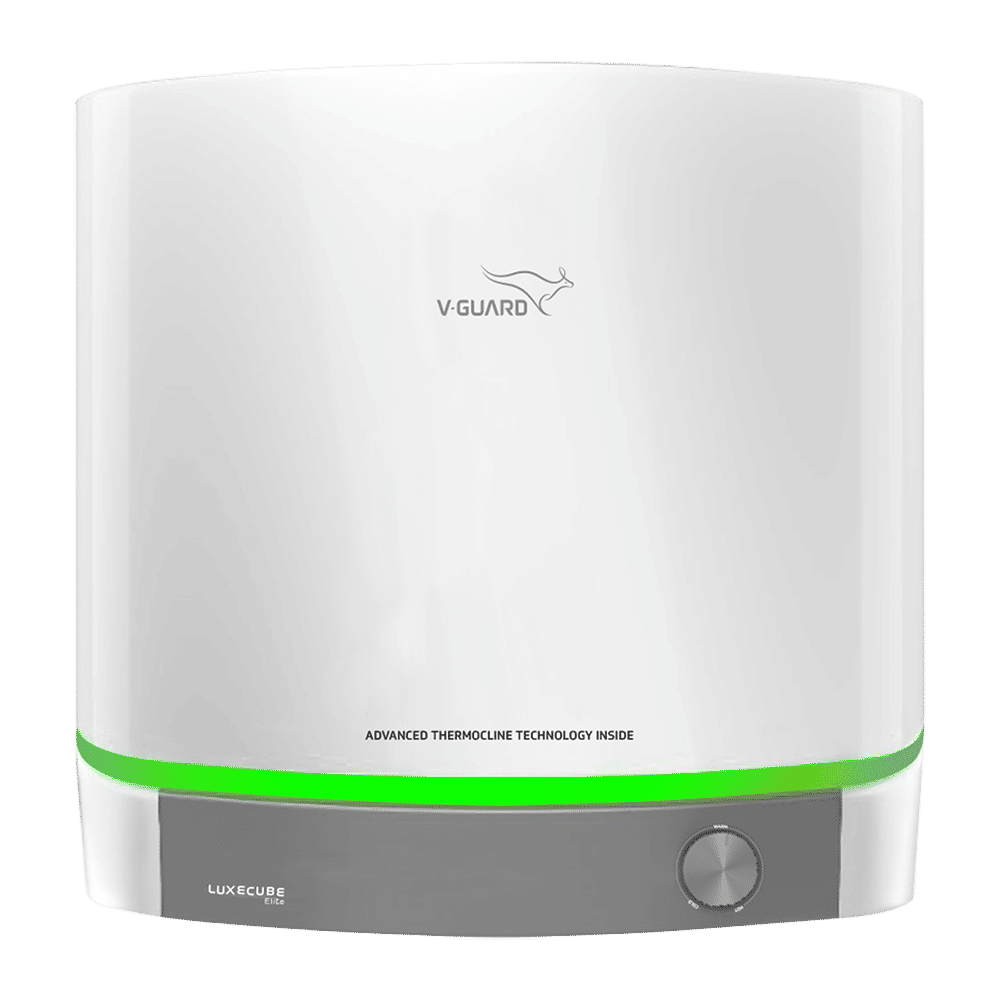 V-GUARD LUXECUBE ELITE 15 Litre 5 Star Vertical Storage Water Geyser with Advanced Thermocline Technology (White)_3