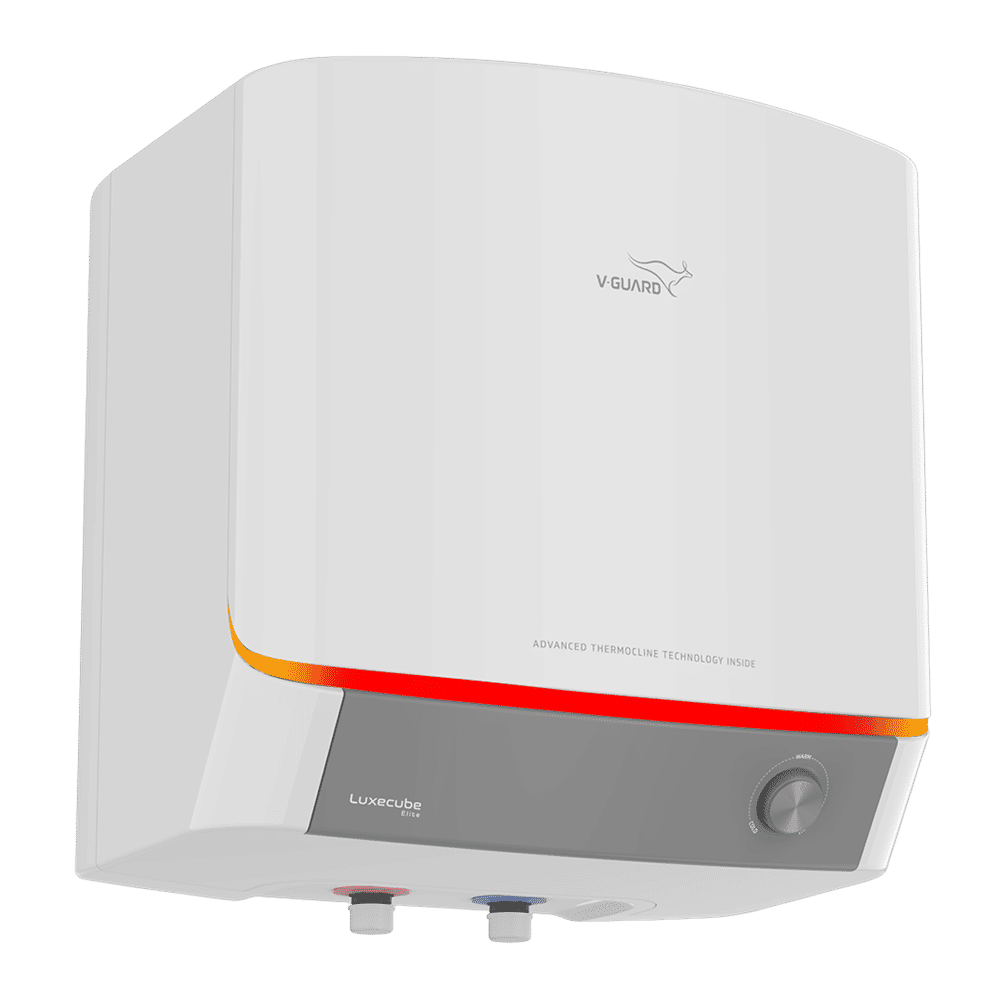 V-GUARD LUXECUBE ELITE 15 Litre 5 Star Vertical Storage Water Geyser with Advanced Thermocline Technology (White)_4