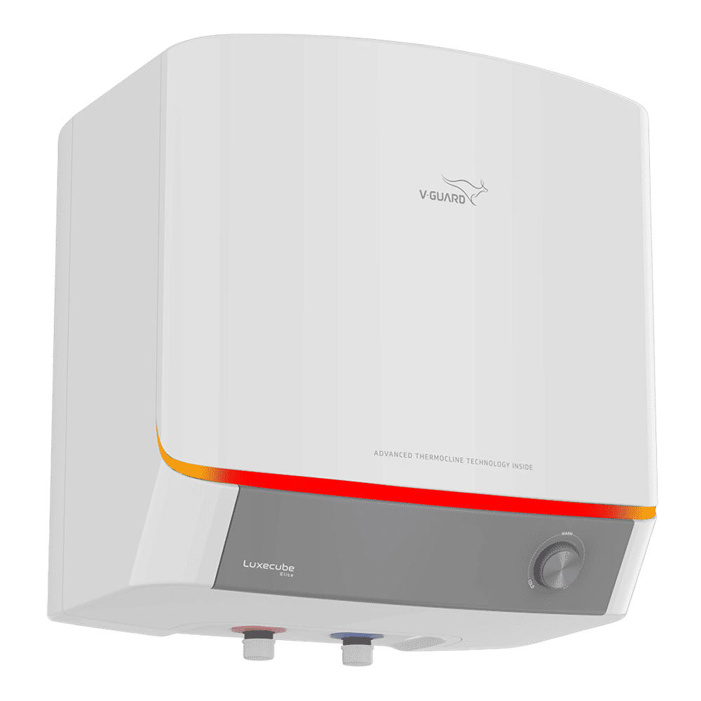 V-GUARD LUXECUBE ELITE 25 Litre 5 Star Vertical Storage Water Geyser with Advanced Thermocline Technology (White)_4
