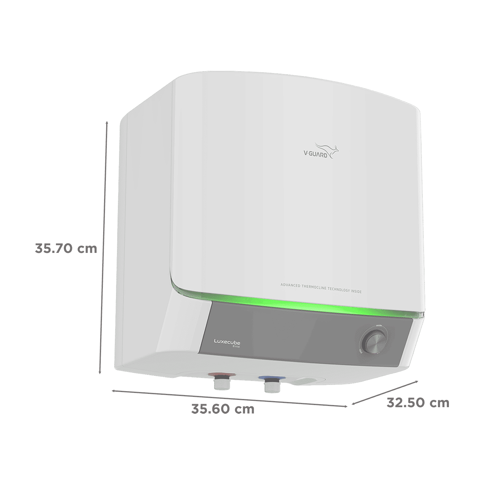 V-GUARD LUXECUBE ELITE 10 Litre 5 Star Vertical Storage Water Geyser with Advanced Thermocline Technology (White)_2