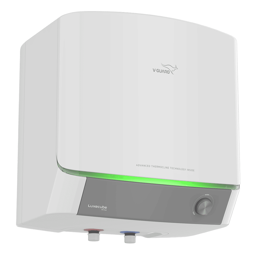 V-GUARD LUXECUBE ELITE 10 Litre 5 Star Vertical Storage Water Geyser with Advanced Thermocline Technology (White)_2