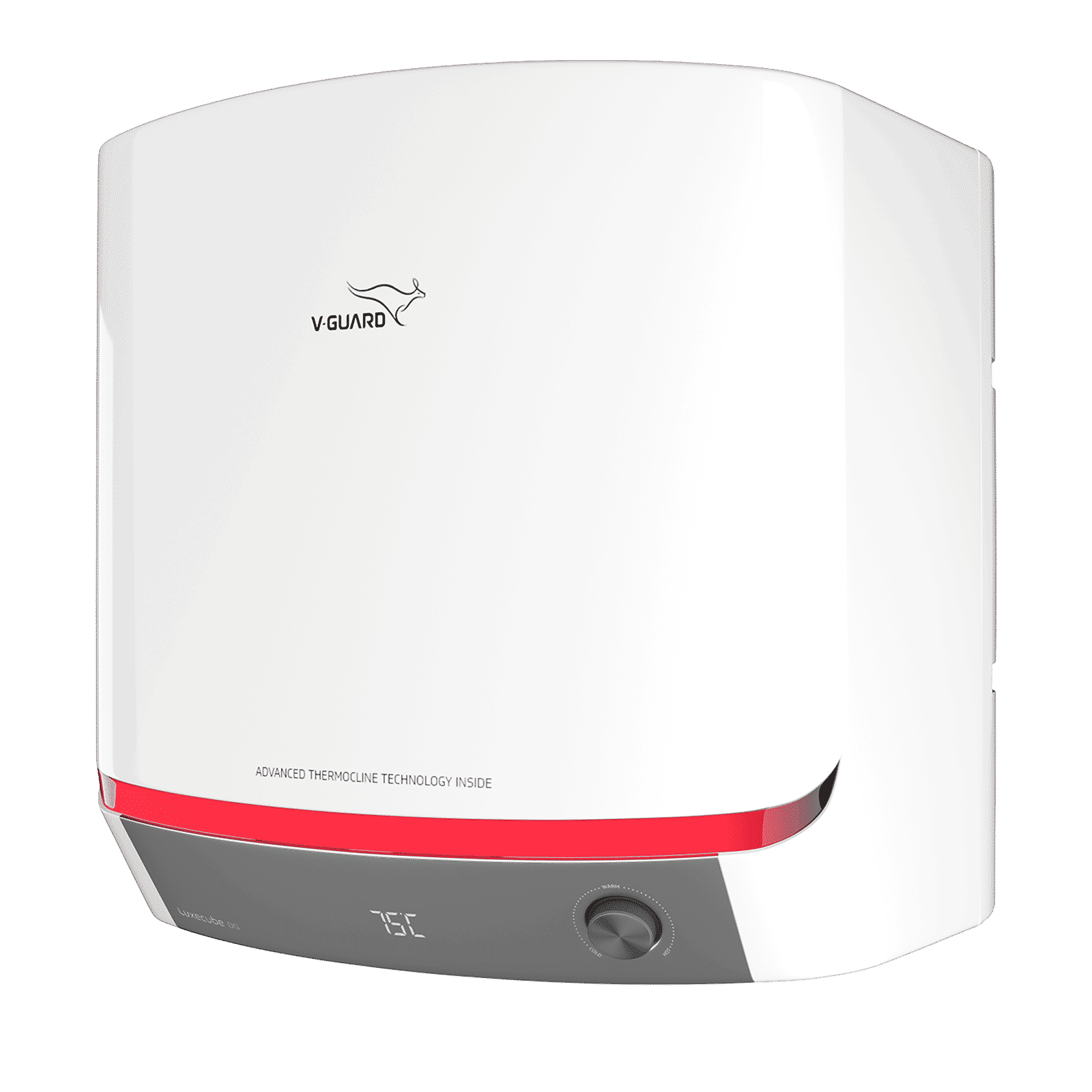 V-GUARD LUXECUBE DG 25 Litre 5 Star Vertical Storage Geyser with Advanced Thermocline Technology (White)_2
