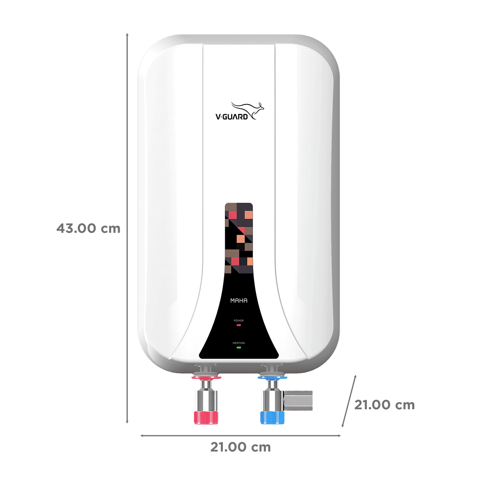 V-GUARD Maha 5 Litre Vertical Instant Geyser with Stainless Steel Tank (White)_2