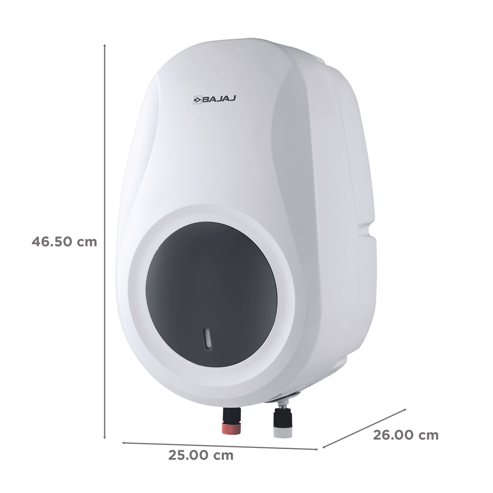 BAJAJ Shield Verre Plus 5 Litre Vertical Instant Geyser with Multiple Safety System (White & Gray)_2