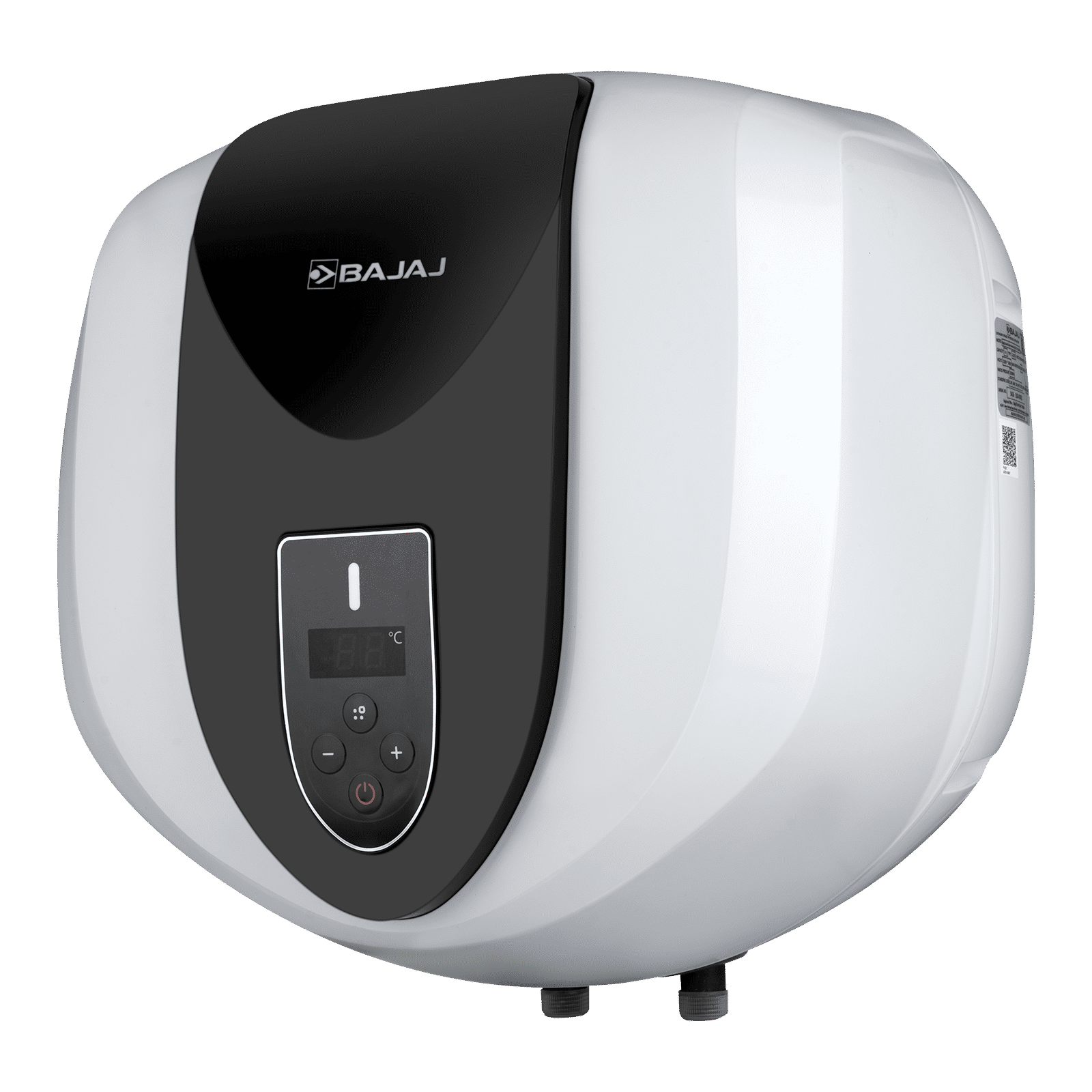 BAJAJ Eternal Pentacle Digi 15 Litre 5 Star Vertical Storage Geyser with Swirlflow Technology (White & Black)_2