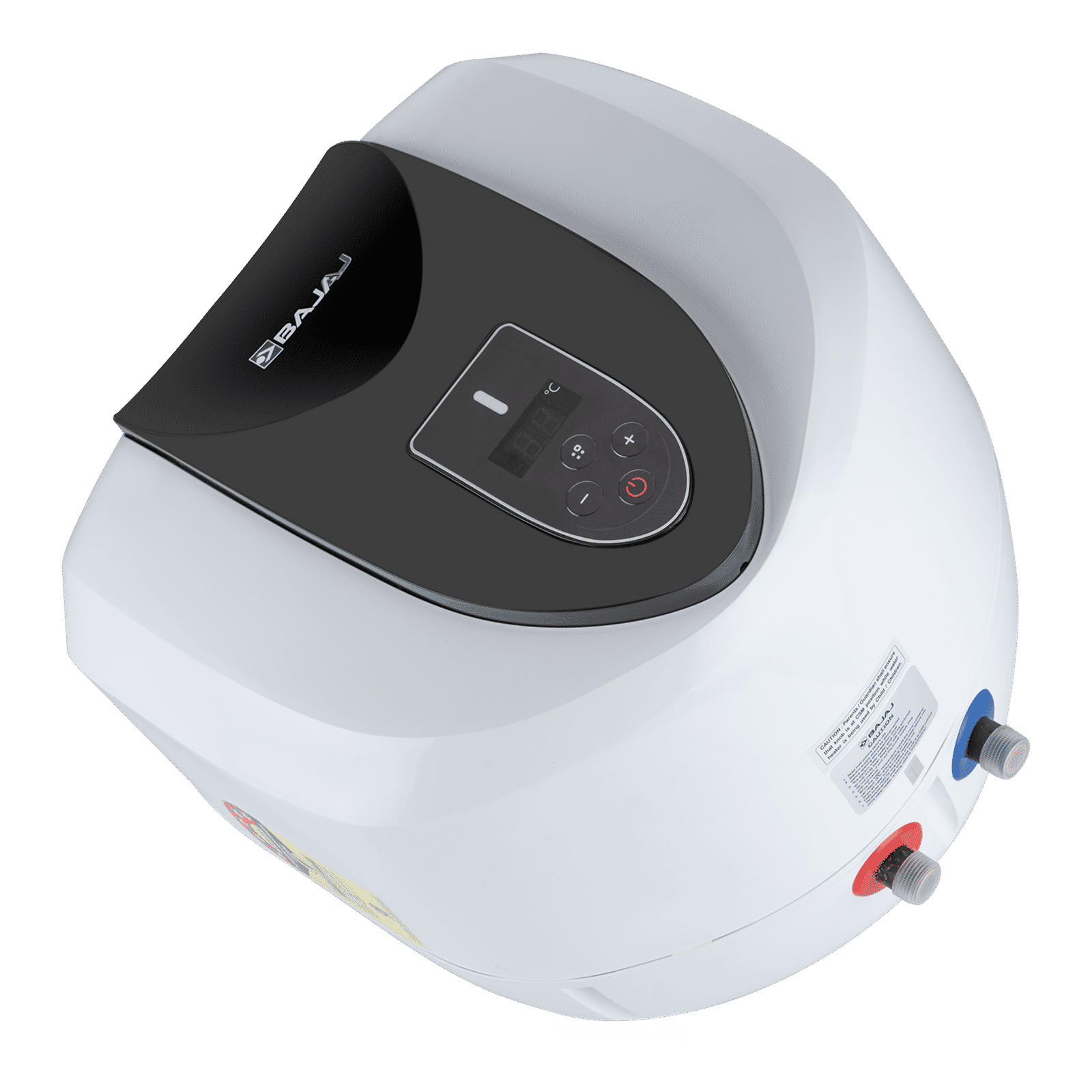 BAJAJ Eternal Pentacle Digi 15 Litre 5 Star Vertical Storage Geyser with Swirlflow Technology (White & Black)_4