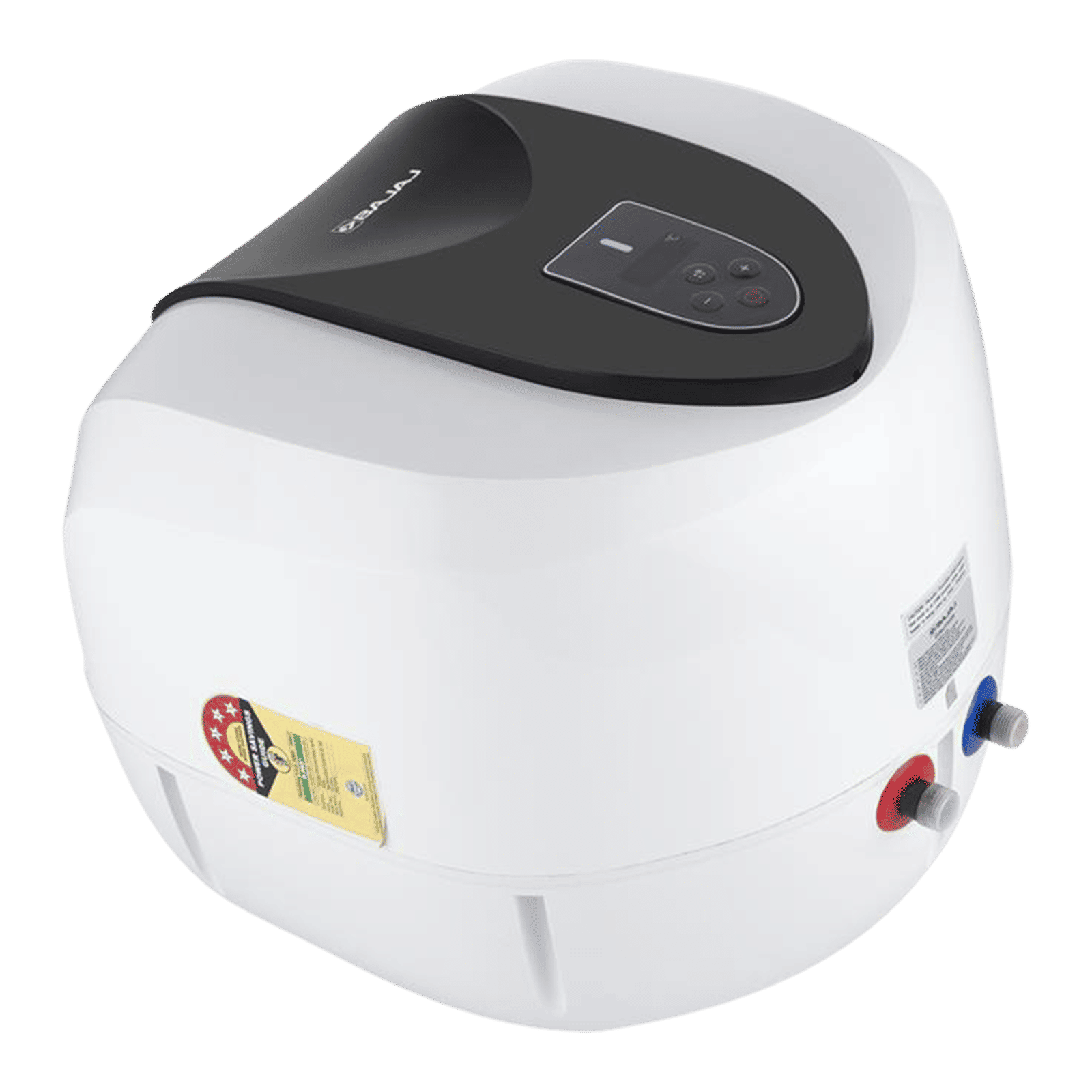 BAJAJ Eternal Pentacle Digi 25 Litre 5 Star Vertical Storage Geyser with Swirlflow Technology (White & Black)_7