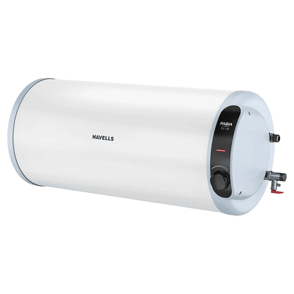 HAVELLS Fabia Slim 25 Litre 3 Star Horizontal Storage Geyser with Whirlflow Technology (White & Blue)_5