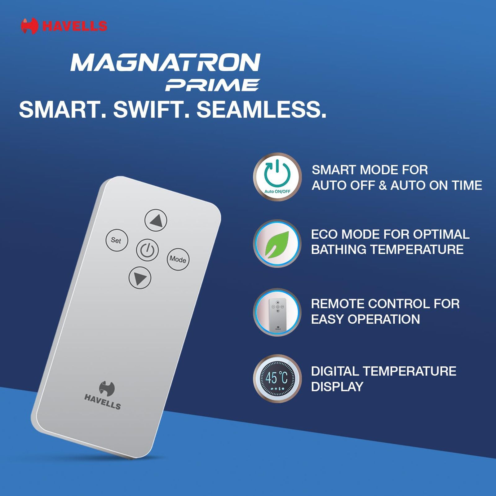 HAVELLS Magnatron Prime 15 Litres 4 Star Storage Geyser with Induction Technoloy (White & Blue) HAVELLS Magnatron Prime 15 Litres 4 Star Storage Geyser with Induction Technoloy (White & Blue)_12