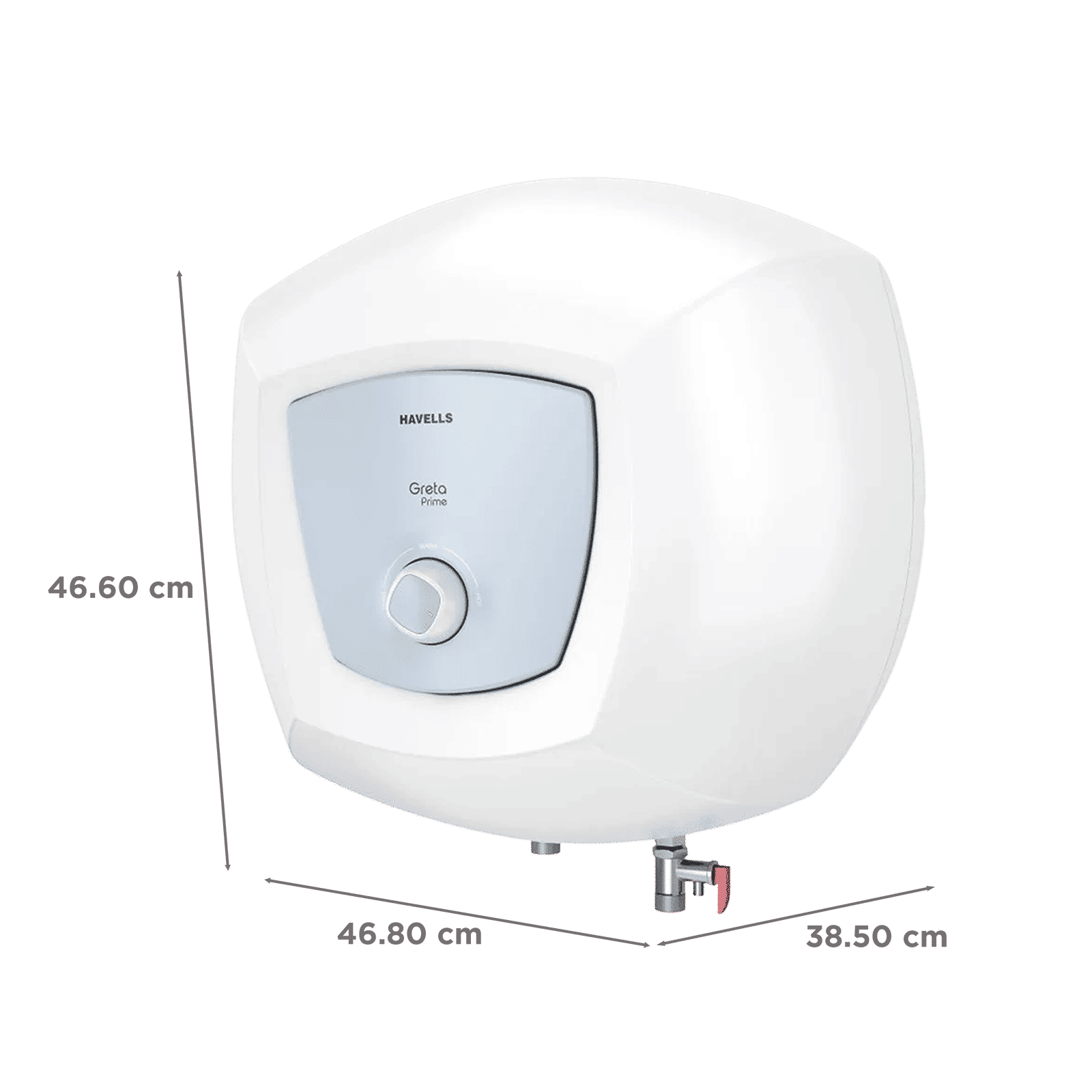 HAVELLS Greta Prime 25 Litres 5 Star Vertical Storage Geyser with Whirlflow Technology (White & Blue)_2