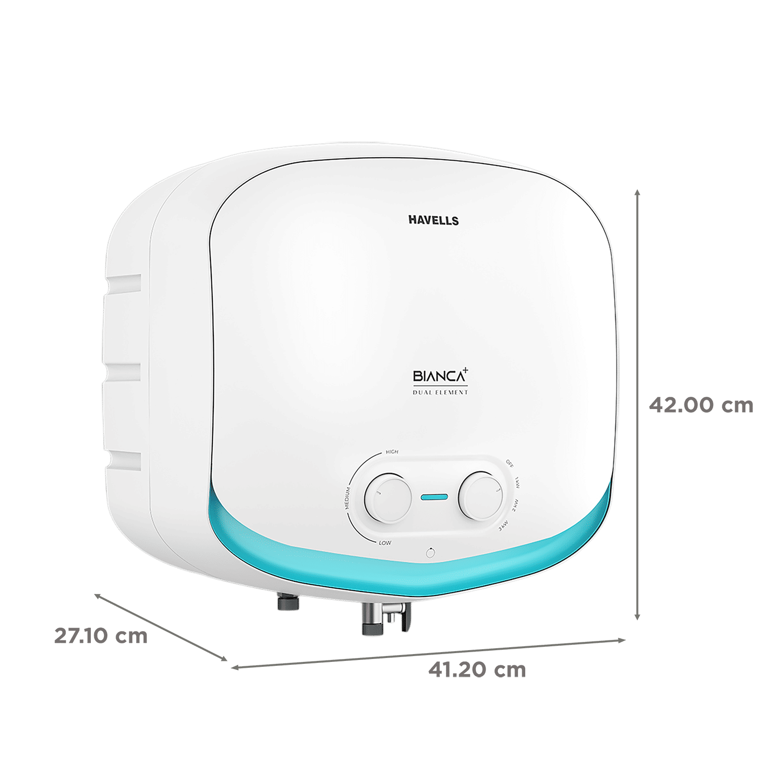 HAVELLS Bianca+ 10 Litre 5 Star Storage Geyser with Whirlflow Technology (Blue)_2