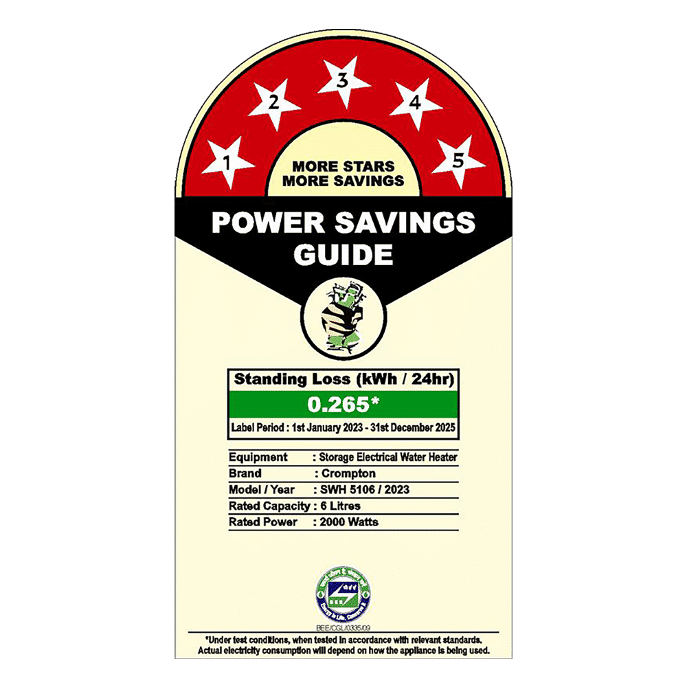 Crompton Marvel 6 Litre Vertical Storage Geyser with Anti-Scale Technology (White)_3