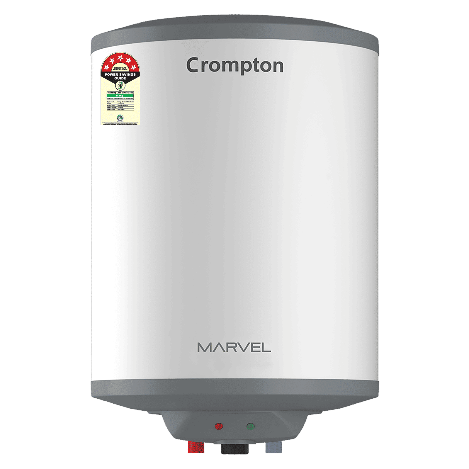 Crompton Marvel 25 Litre Vertical Storage Geyser with Anti-Scale Technology (White)_1