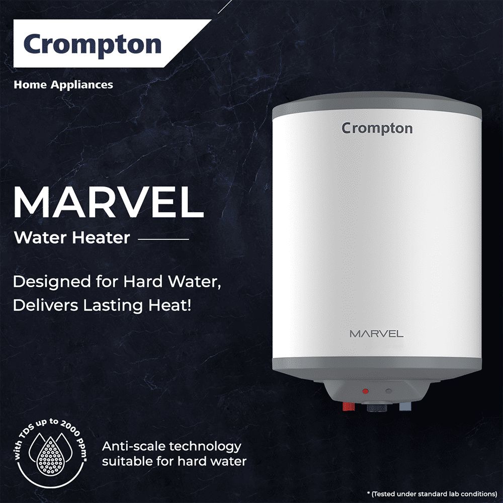 Crompton Marvel 25 Litre Vertical Storage Geyser with Anti-Scale Technology (White)_6