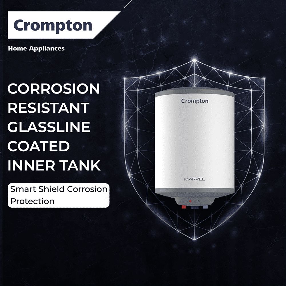 Crompton Marvel 25 Litre Vertical Storage Geyser with Anti-Scale Technology (White)_5