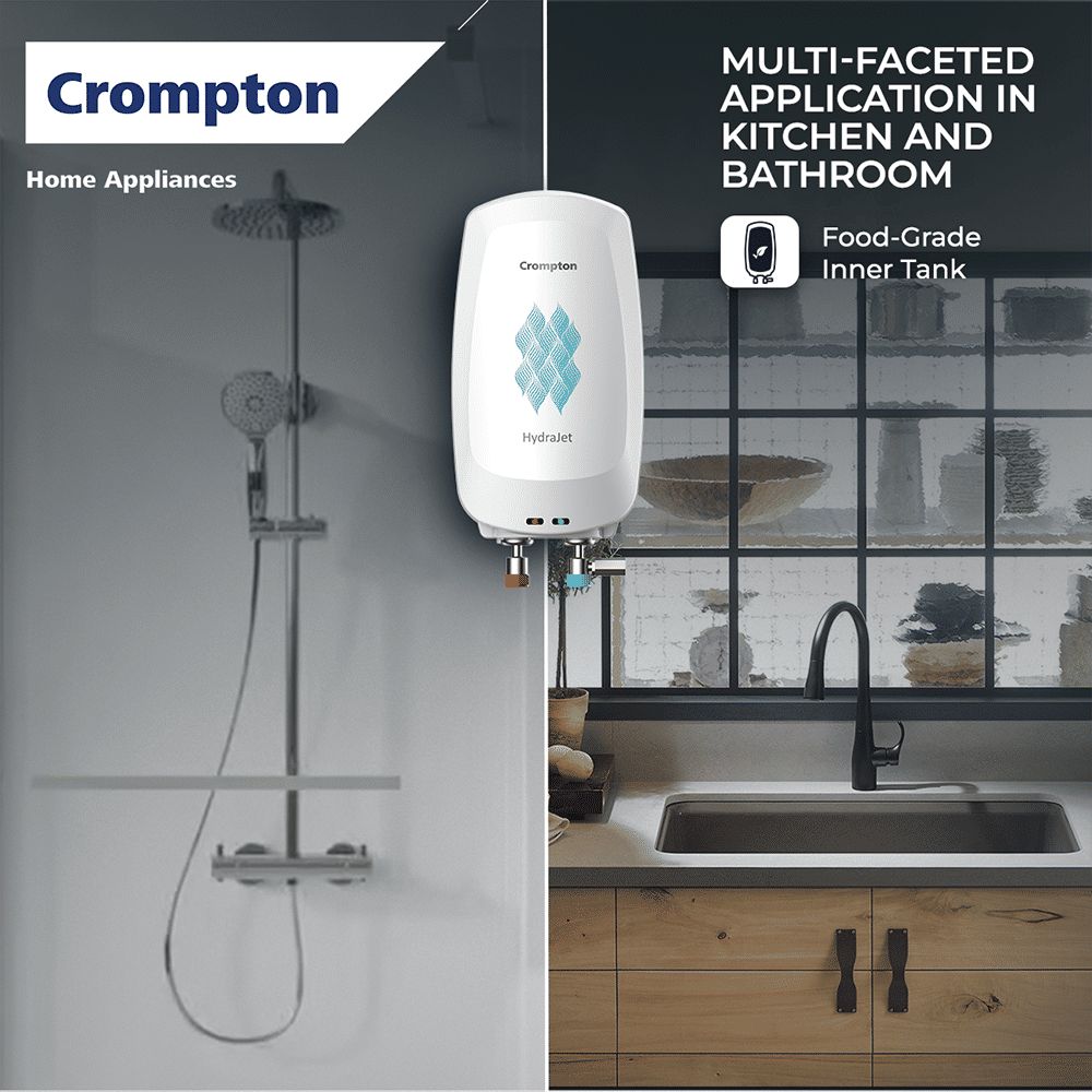Crompton HydraJet 5 Litre Vertical Instant Geyser with Anti Scale Technology (White) Crompton HydraJet 5 Litre Vertical Instant Geyser with Anti Scale Technology (White)_7