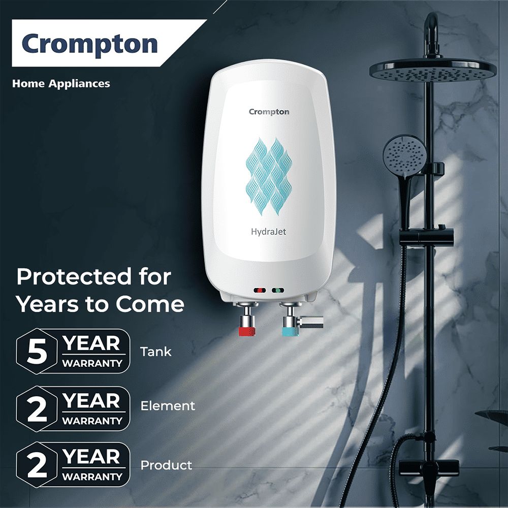 Crompton HydraJet 5 Litre Vertical Instant Geyser with Anti Scale Technology (White) Crompton HydraJet 5 Litre Vertical Instant Geyser with Anti Scale Technology (White)_9