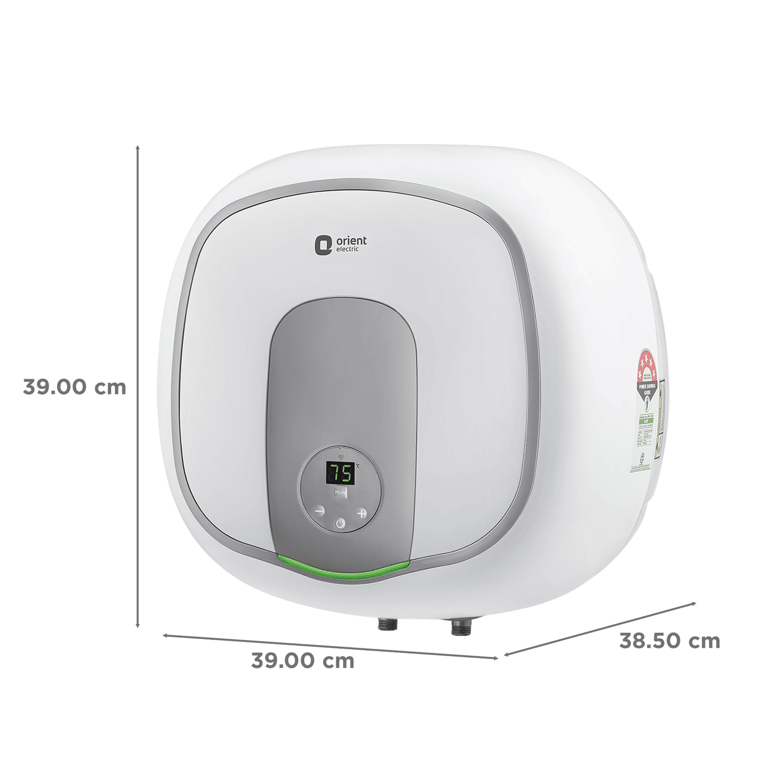 Orient Aquator IoT 15 Litre 5 Star Vertical Storage Geyser with LED Display (White)_2