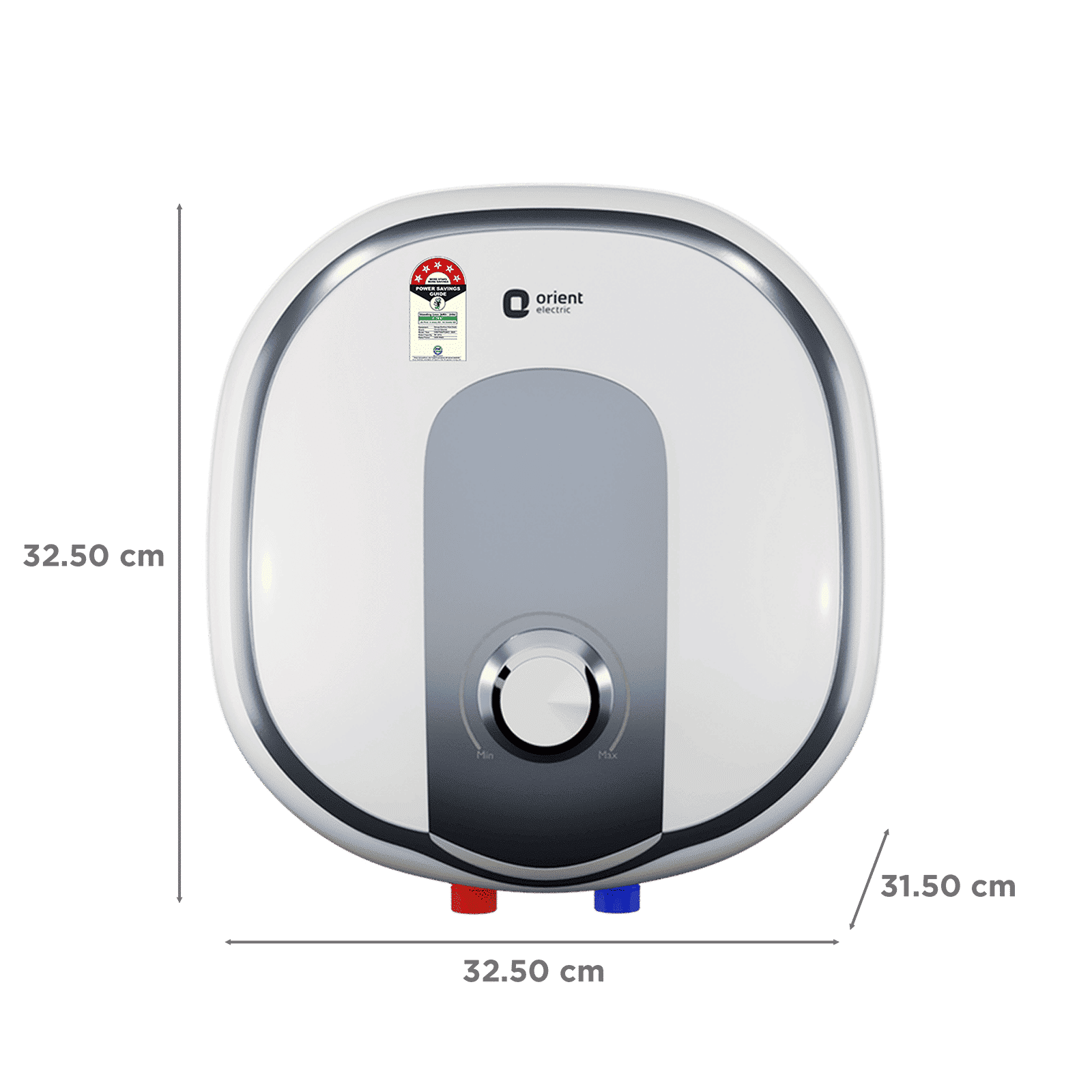 Orient Aquator 6 Litre 5 Star Vertical Storage Geyser with Whirlflow Technology (White)_2