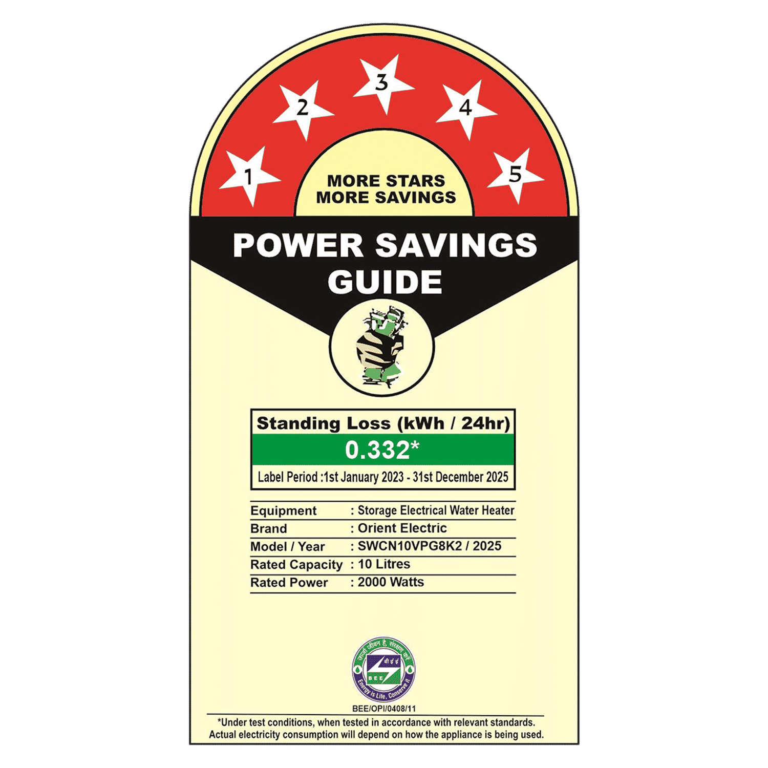 Orient Aquator Neo 10 Litre 5 Star Vertical Storage Geyser with Duron Heating Technology (White)_7