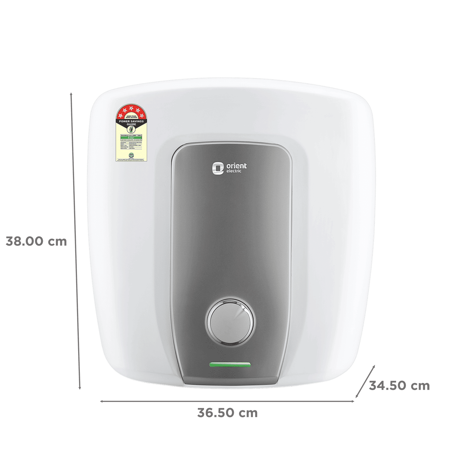 Orient Aquator Neo 10 Litre 5 Star Vertical Storage Geyser with Duron Heating Technology (White)_2