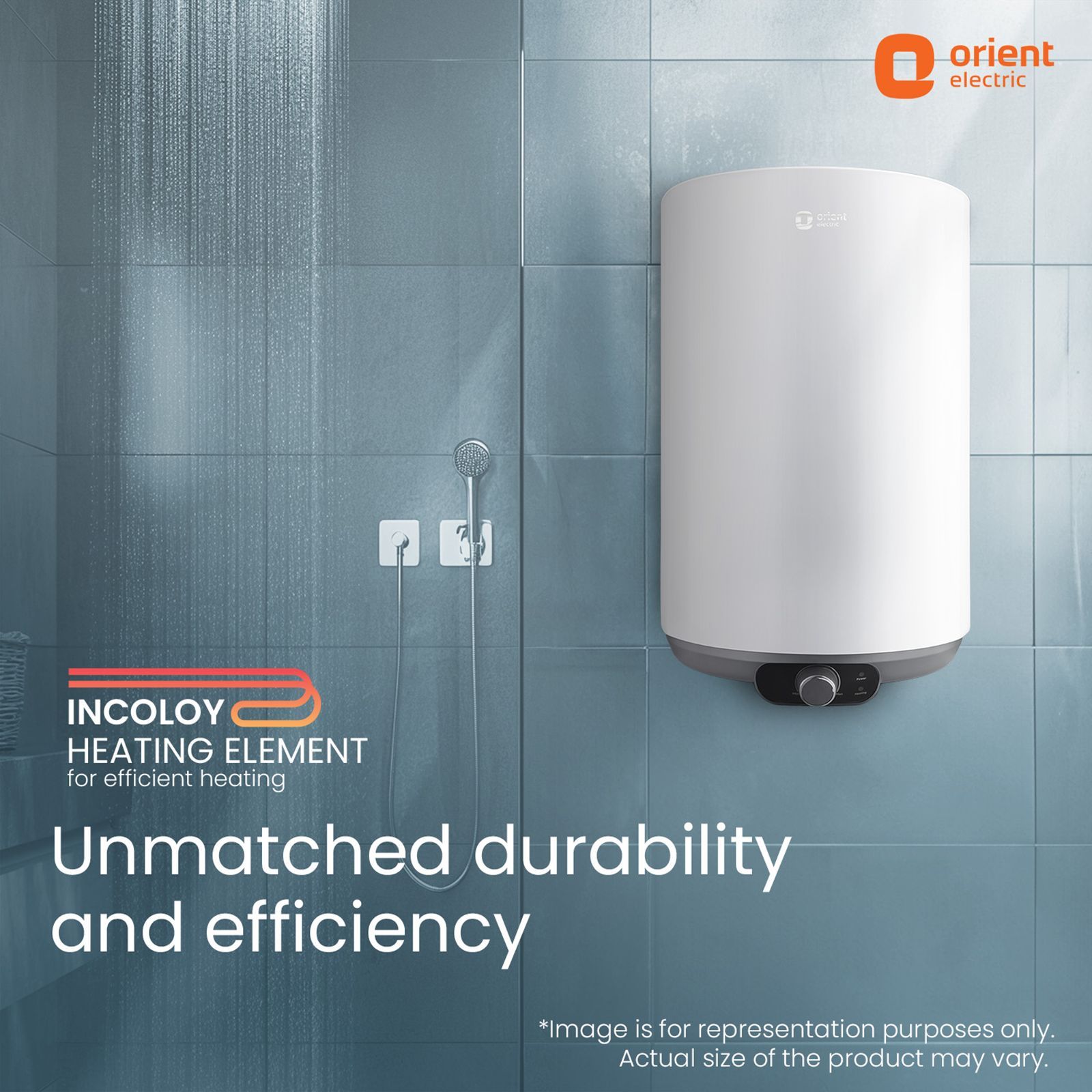 Orient Aquanova 25 Litre 5 Star Vertical Storage Geyser with Whirlflow Technology (White)_8