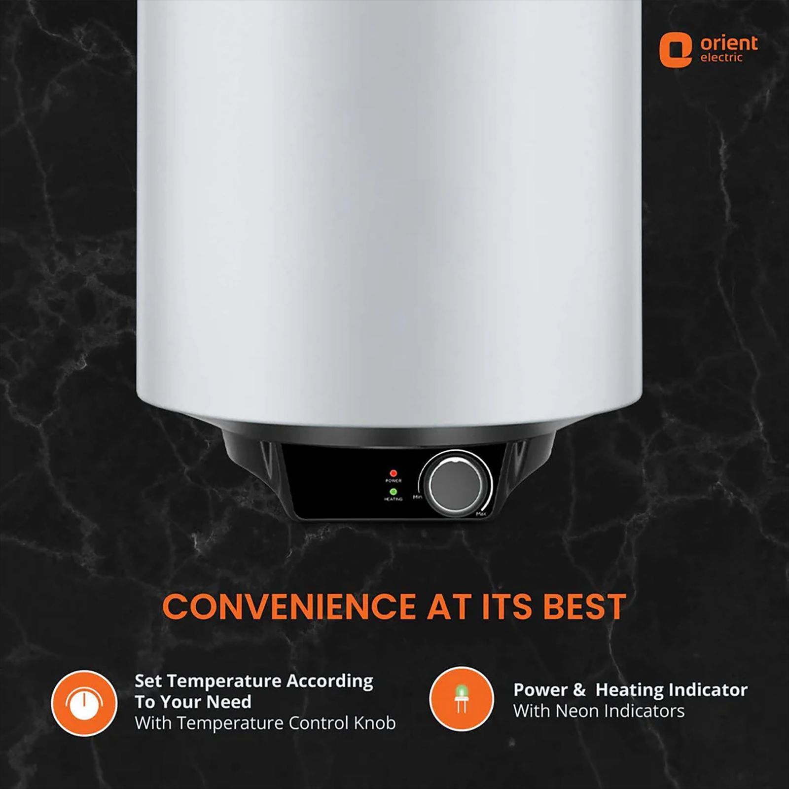 Orient Maverick 6 Litres 5 Star Vertical Storage Geyser with Longer Heat Retention (Grey)_11