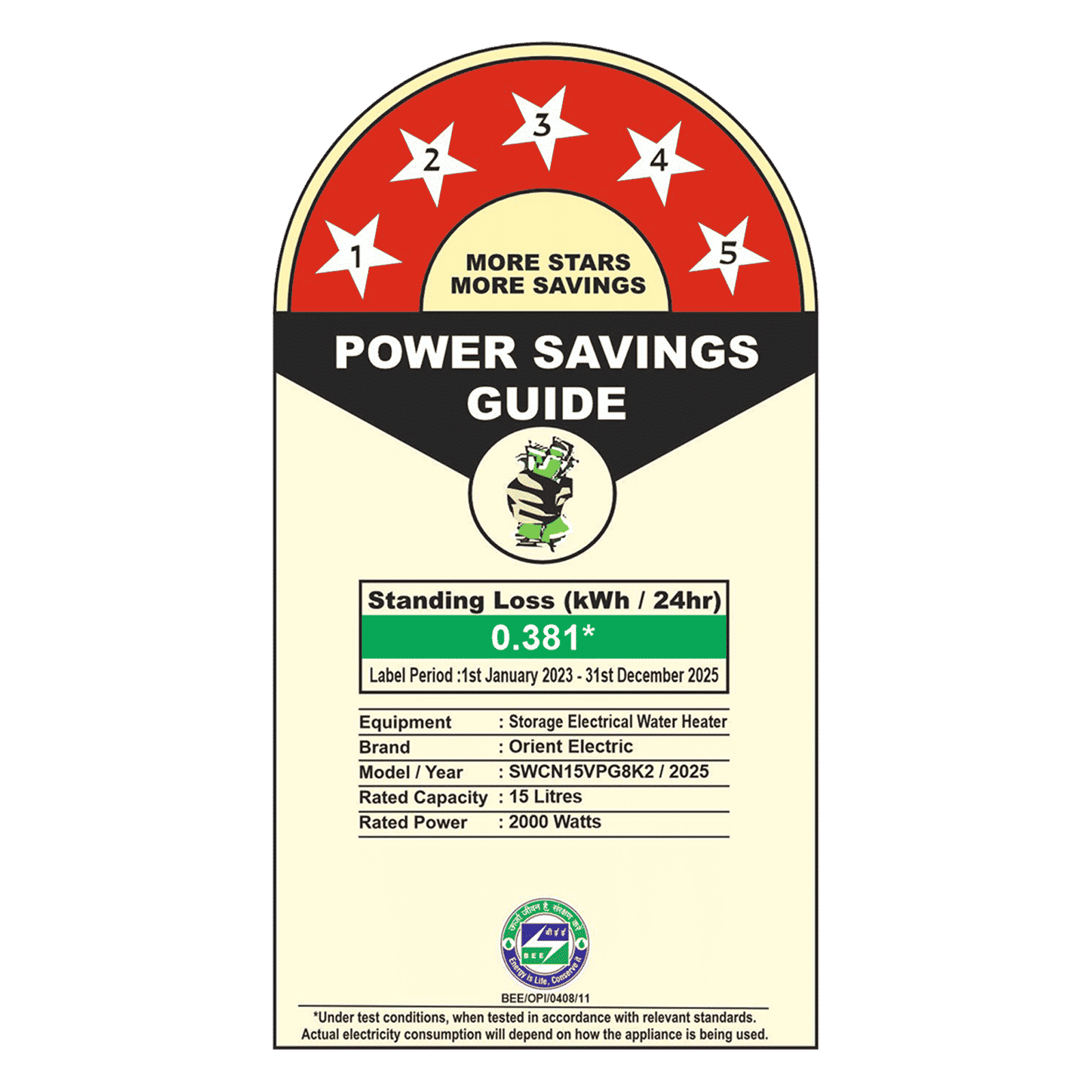 Orient Aquator Neo 15 Litre 5 Star Vertical Storage Geyser with Duron Heating Technology (White)_7