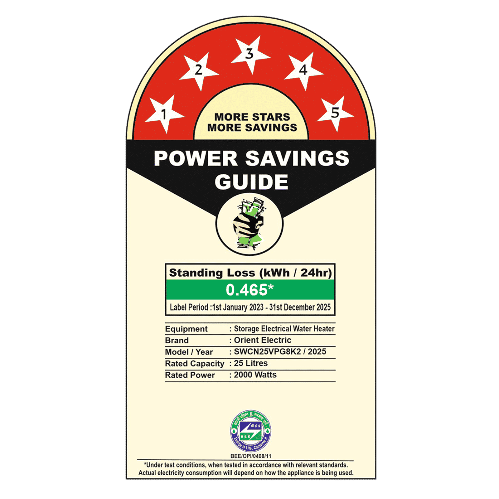 Orient Aquator Neo 25 Litre 5 Star Vertical Storage Geyser with Duron Heating Technology (White)_7