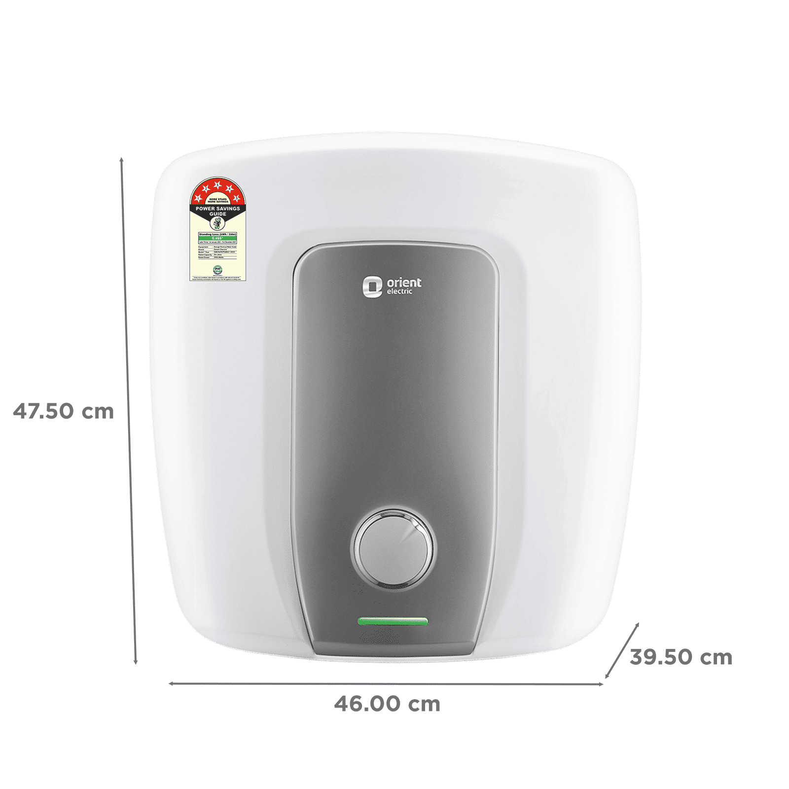 Orient Aquator Neo 25 Litre 5 Star Vertical Storage Geyser with Duron Heating Technology (White)_2