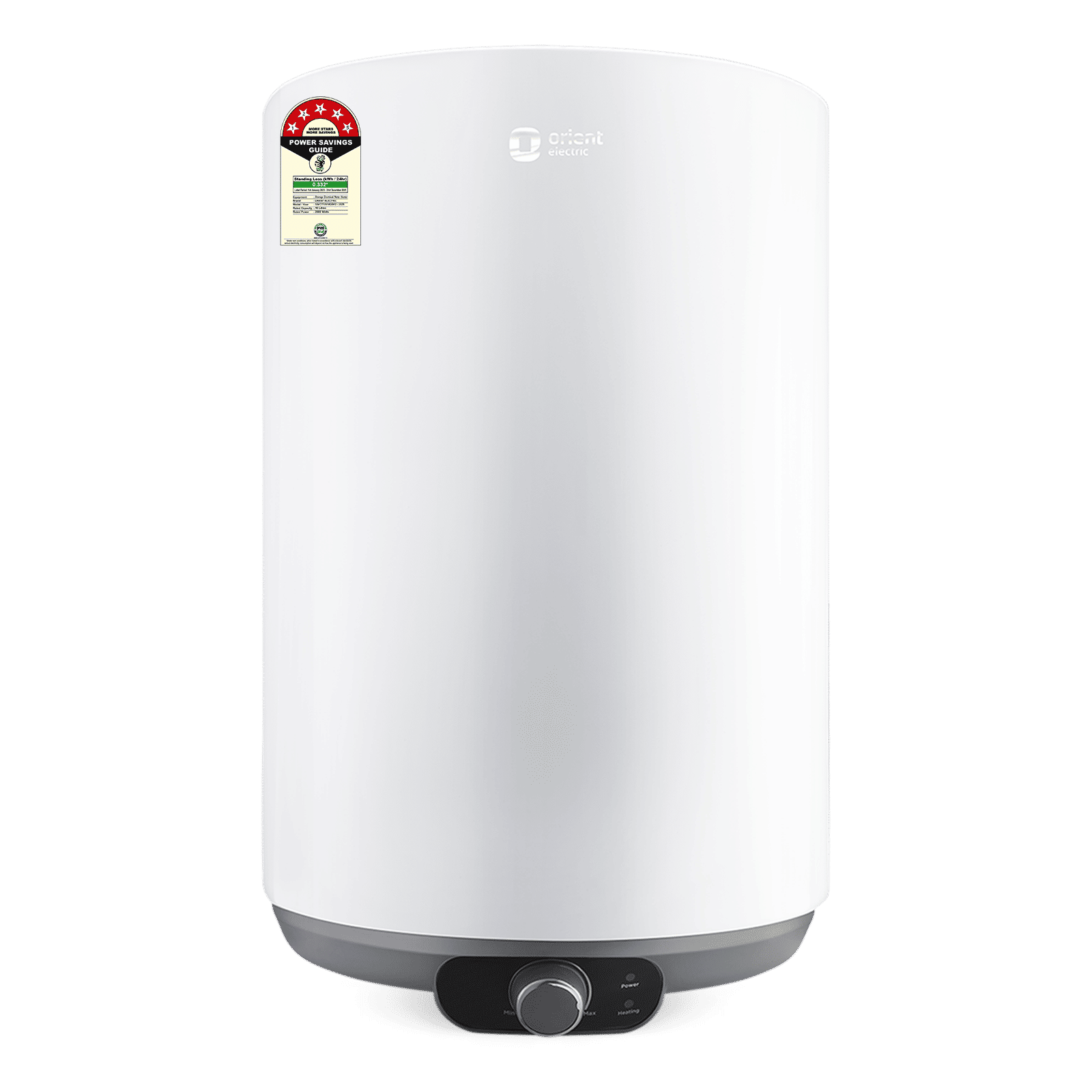 Orient Aquanova 10 Litre 5 Star Vertical Storage Geyser with Whirlflow Technology (White)_1