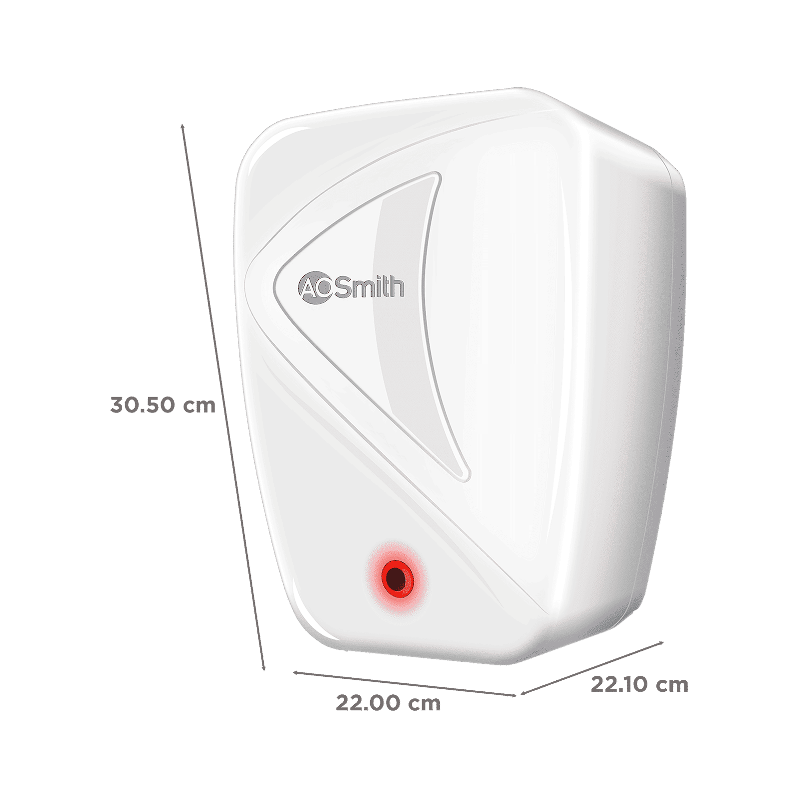 AO Smith InstaPod 3 Litre Instant Geyser with Rust Proof Body (White)_2