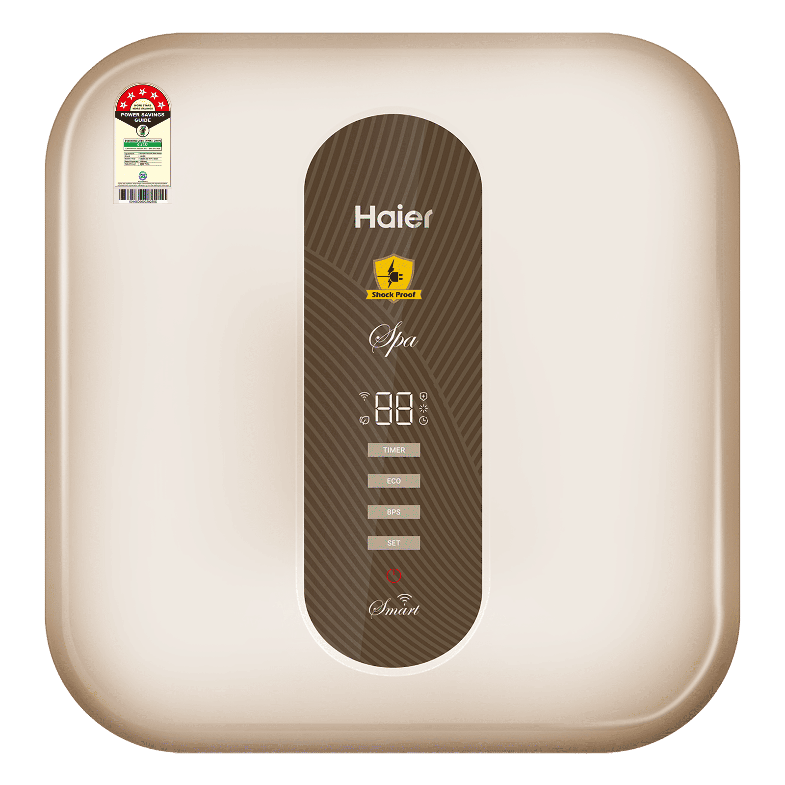 Haier Spa 25 Litre 5 Star Vertical Smart Geyser with RSC Technology (Gold)_1