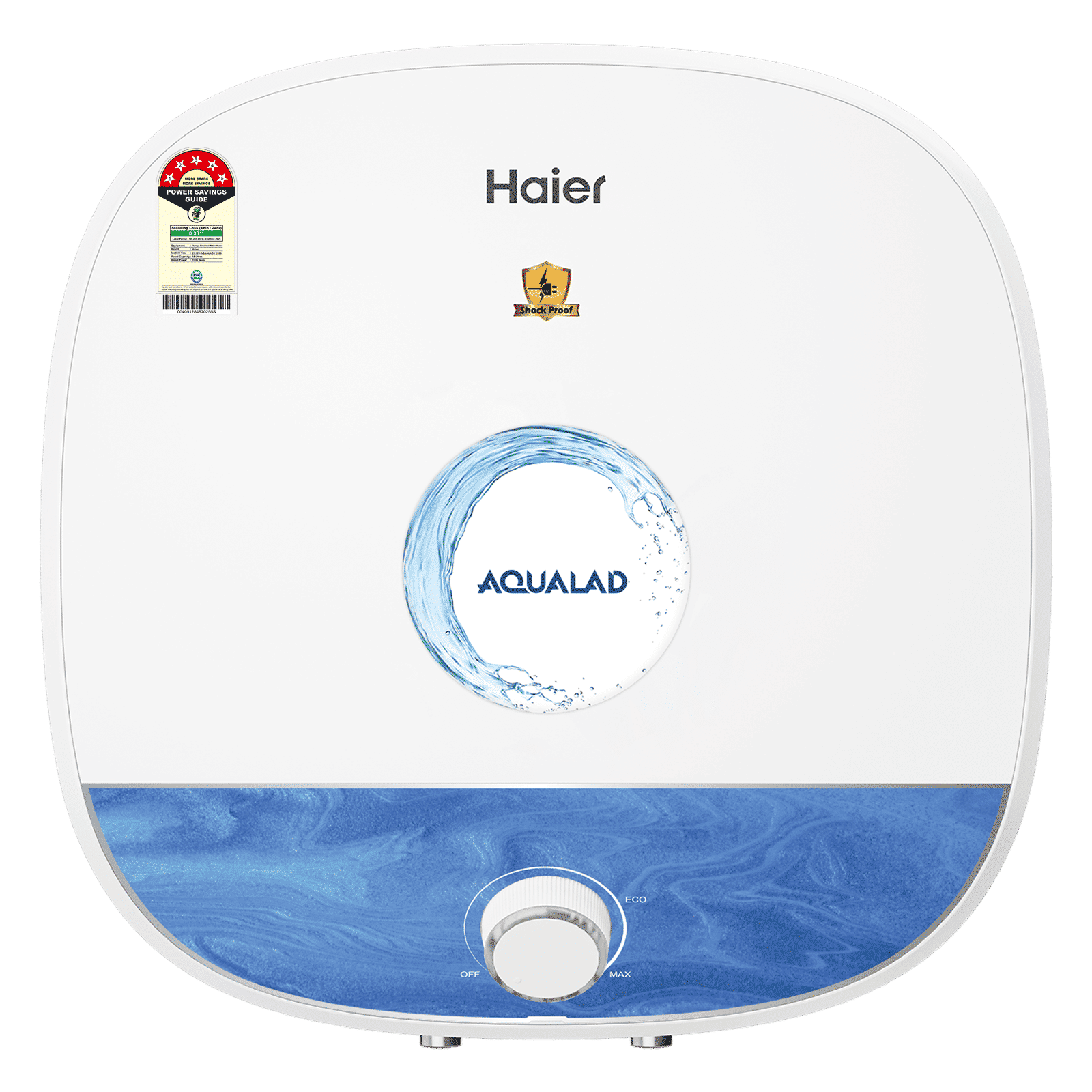 Haier ES15V-AQUALAD 15 Litre 5 Star Vertical Storage Geyser with Bacteria Proof System (Blue)_1