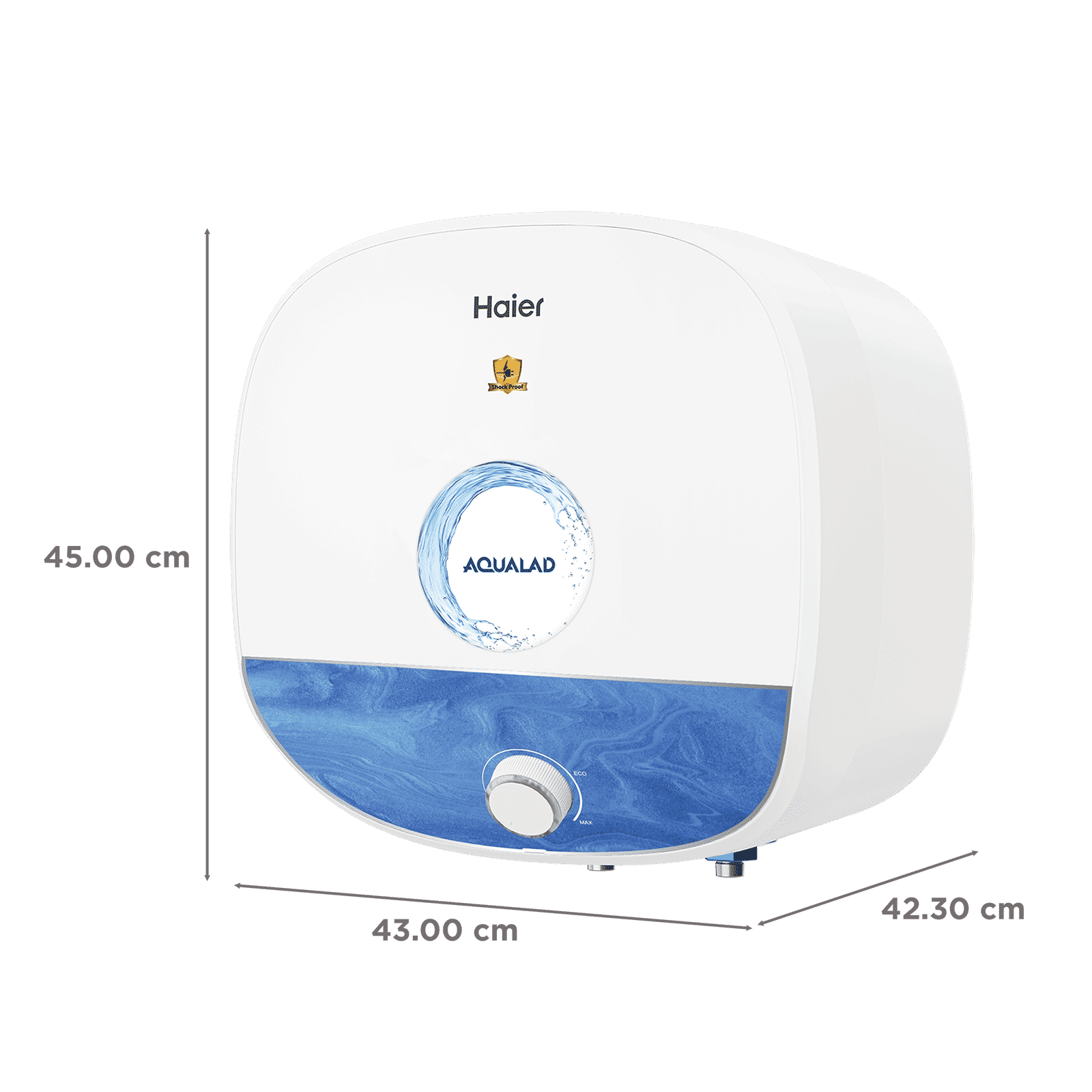 Haier ES25V-AQUALAD 25 Litre 5 Star Vertical Storage Geyser with Bacteria Proof System (Blue)_2