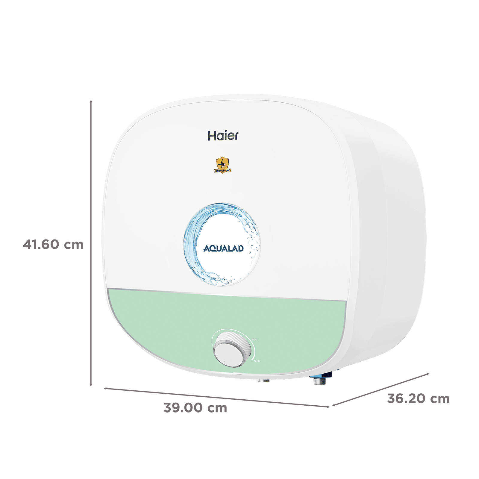 Haier ES15V-AQUALAD 15 Litre 5 Star Vertical Storage Geyser with Bacteria Proof System (Green)_2
