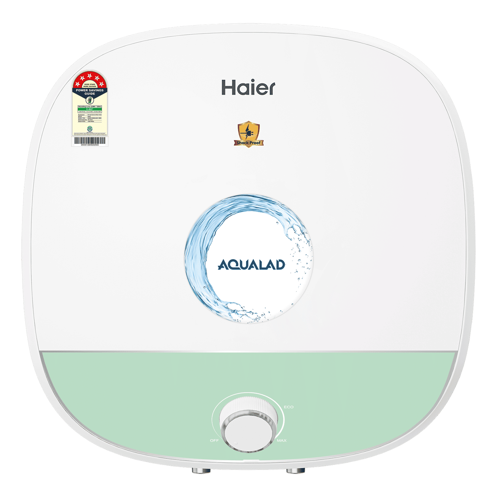 Haier ES25V-AQUALAD 25 Litre 5 Star Vertical Storage Geyser with Bacteria Proof System (Green)_1