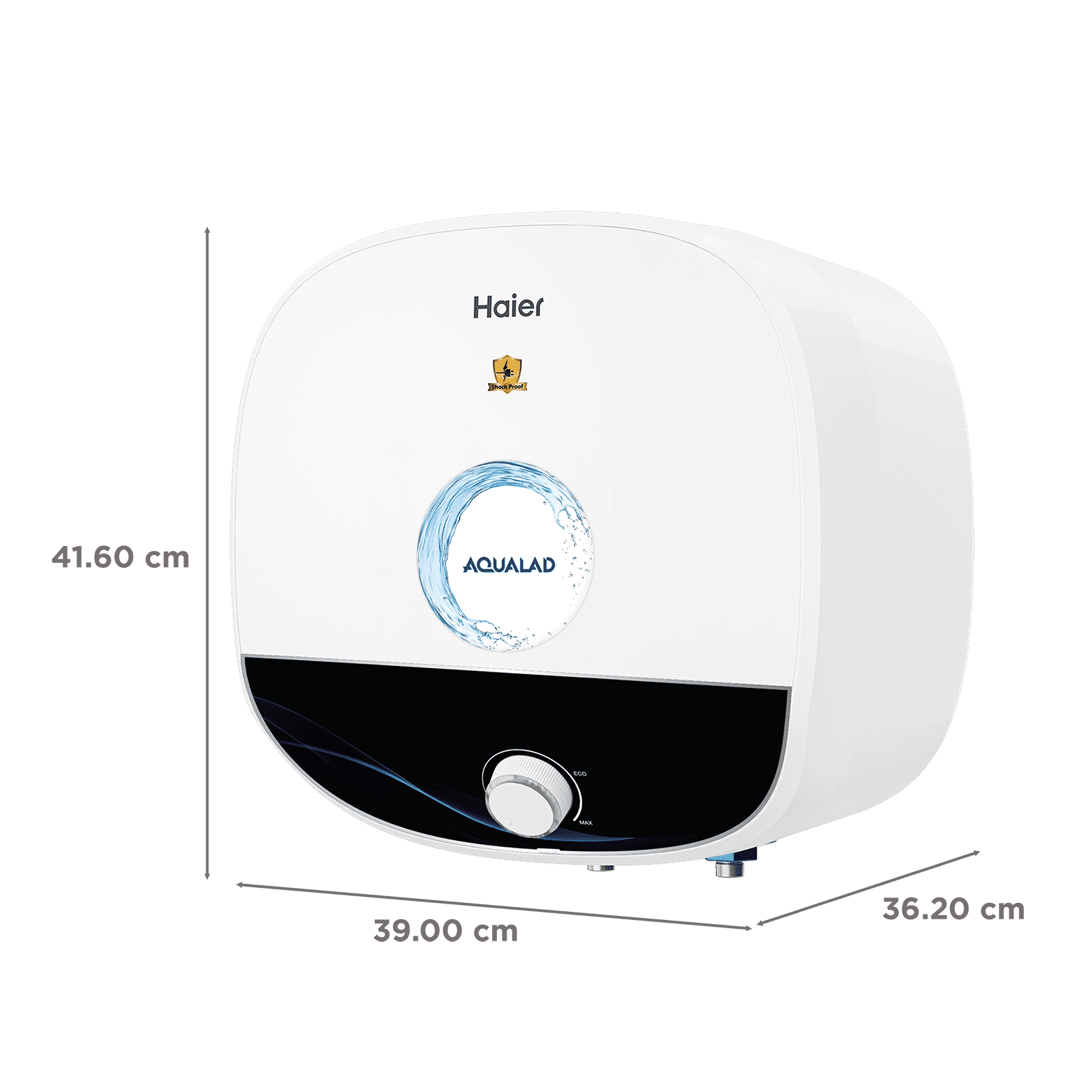 Haier ES15V-AQUALAD 15 Litre 5 Star Vertical Storage Geyser with Bacteria Proof System (Black)_2